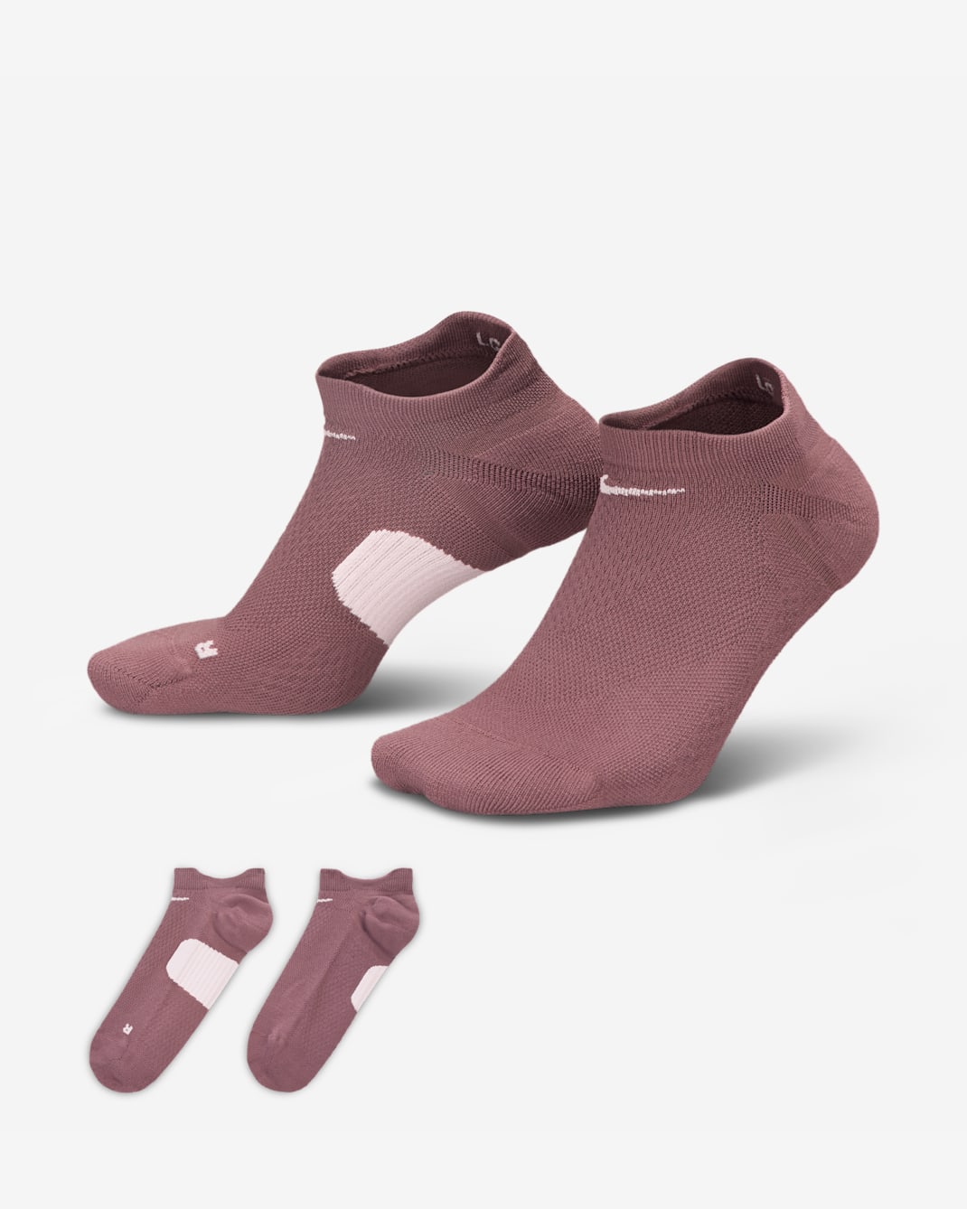 Chaussettes invisibles Nike Running Midweight (1 paire) - Tattoo/Particle Rose/Particle Rose