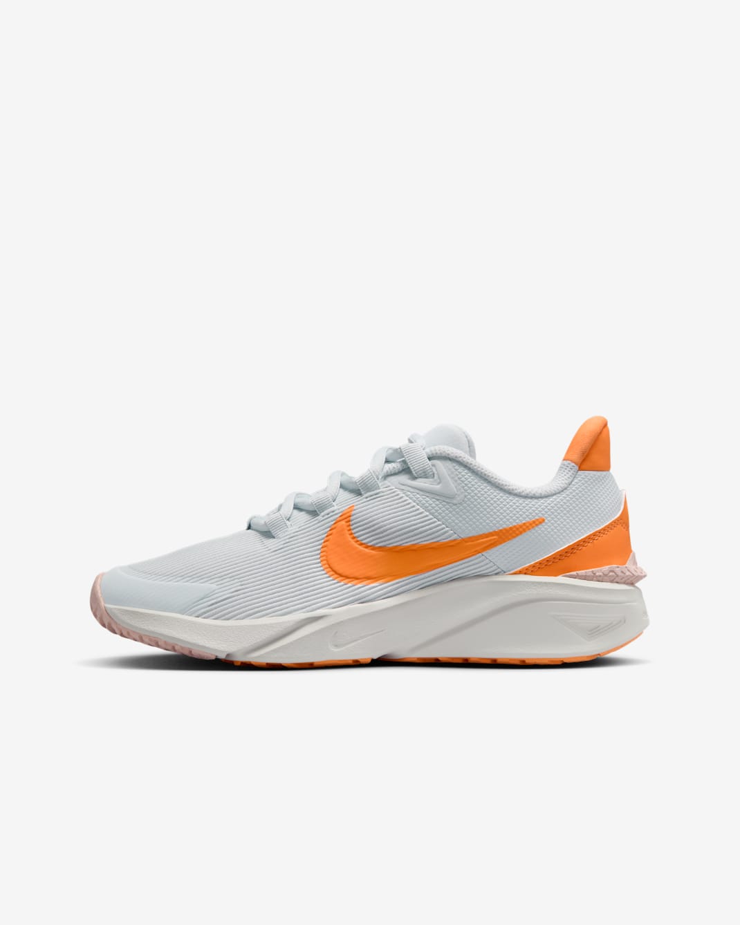 รองเท้าวิ่งโร้ดรันนิ่งเด็กโต Nike Star Runner 4 - Pure Platinum/Echo Pink/Summit White/Peach Cream