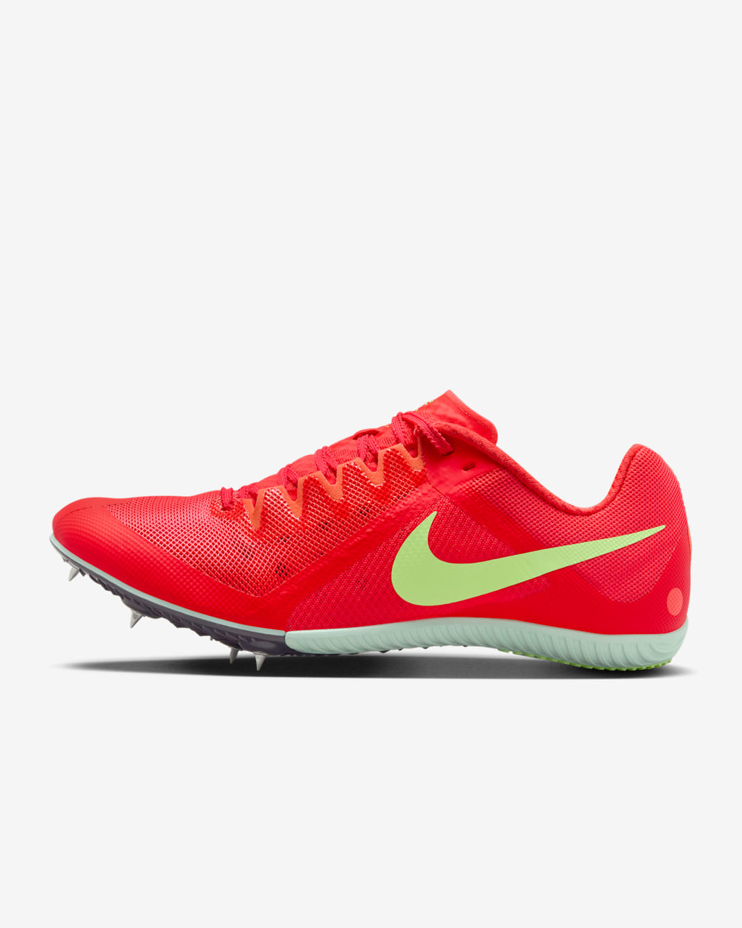 Nike Zoom Rival Multi Track & Field Multi-Event Spikes - Bright Crimson/Lime Blast/Barely Volt/Washed Coral
