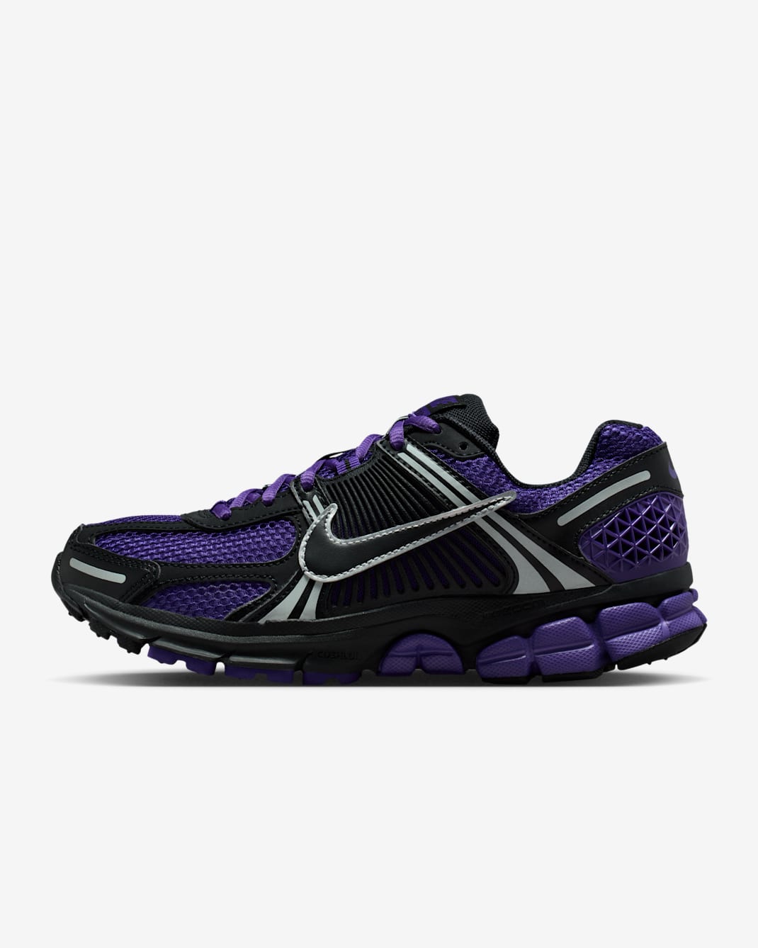 Nike Zoom Vomero 5 Women's Shoes with Reflective Accents - Black/Court Purple/Hyper Grape/Black