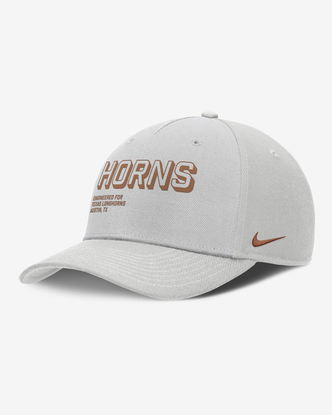 Gorra universitaria Nike ajustable para hombre Texas On-Field Primetime Rise - Gris