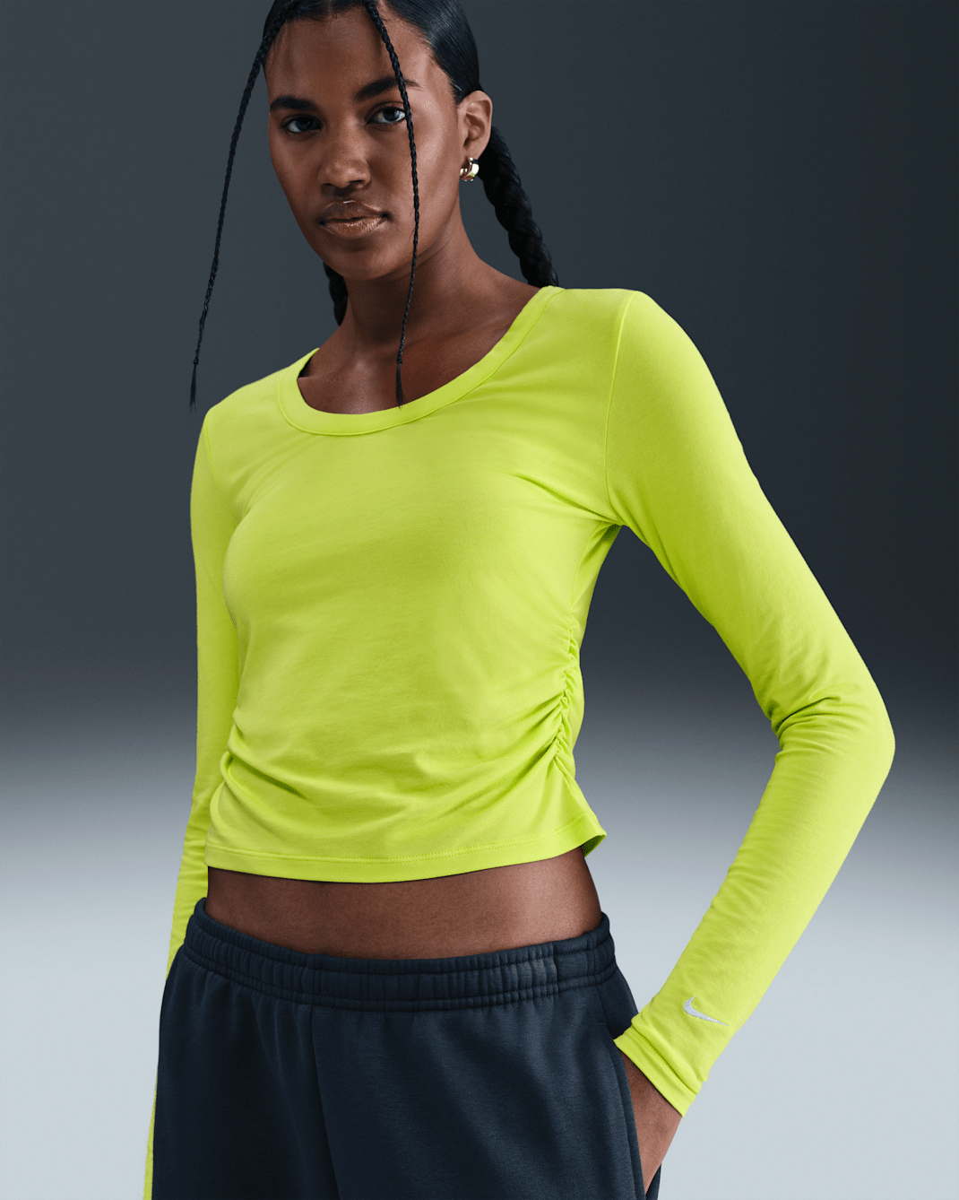 Nike Sportswear Chill Knit Longsleeve (Damen) - Cyber/Sail
