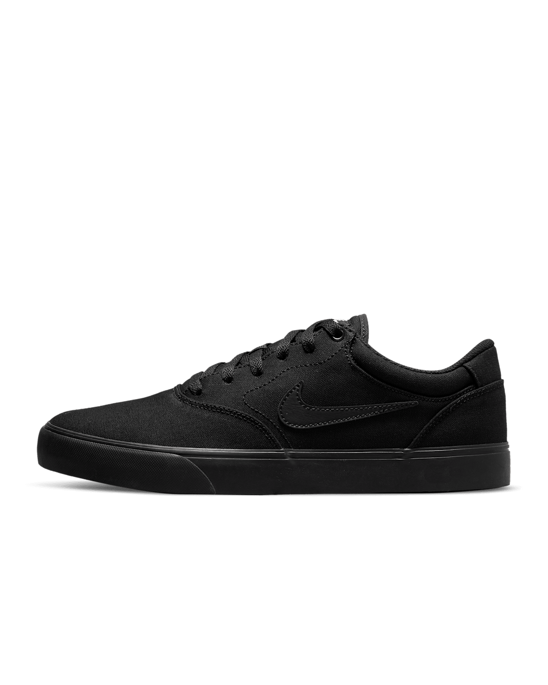 Nike SB Chron 2 Canvas Skate Shoe - Black/Black/Black