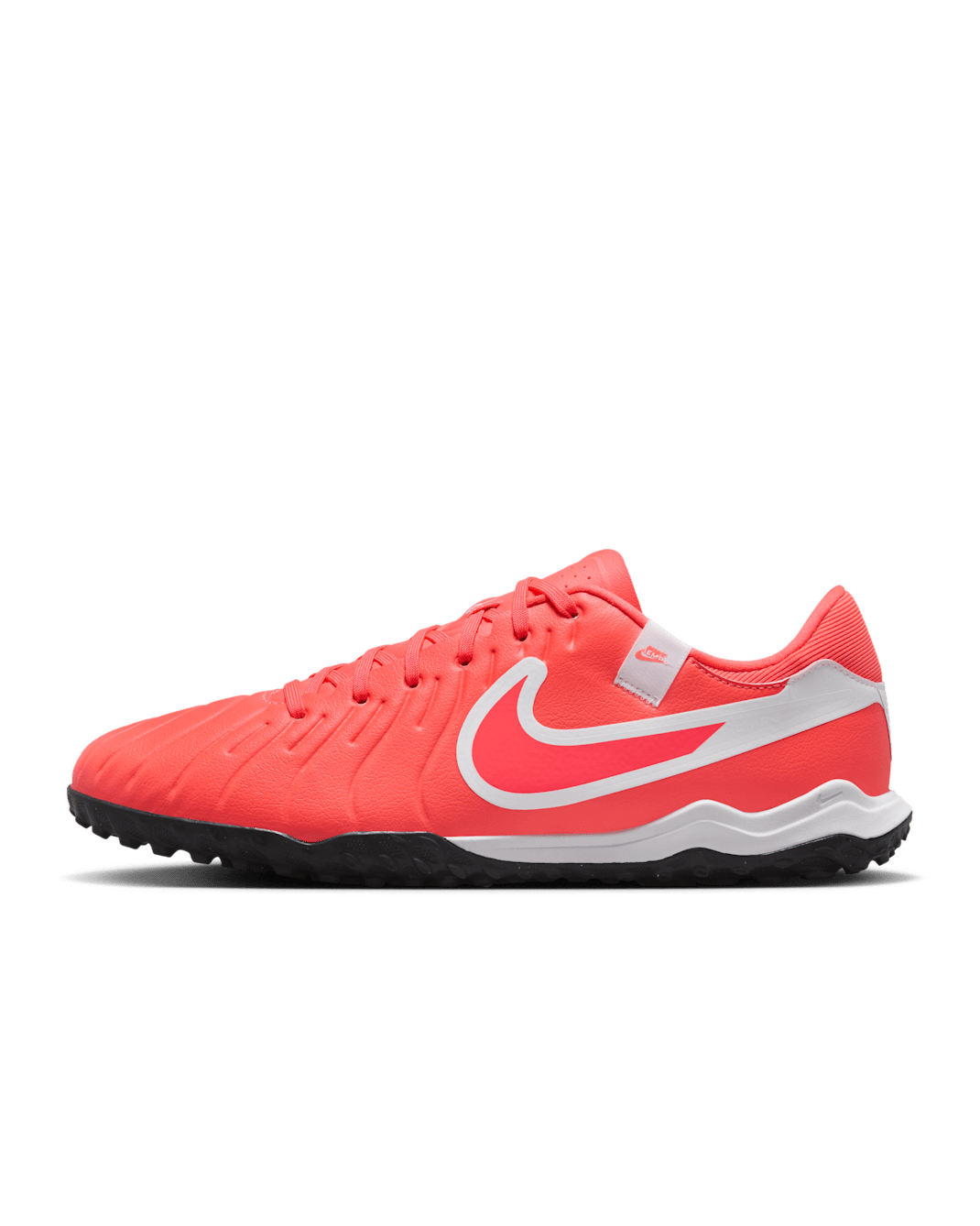 Tacos de fútbol de corte low para pasto sintético (turf) Nike Tiempo Legend 10 Academy - Lava cálido/Blanco