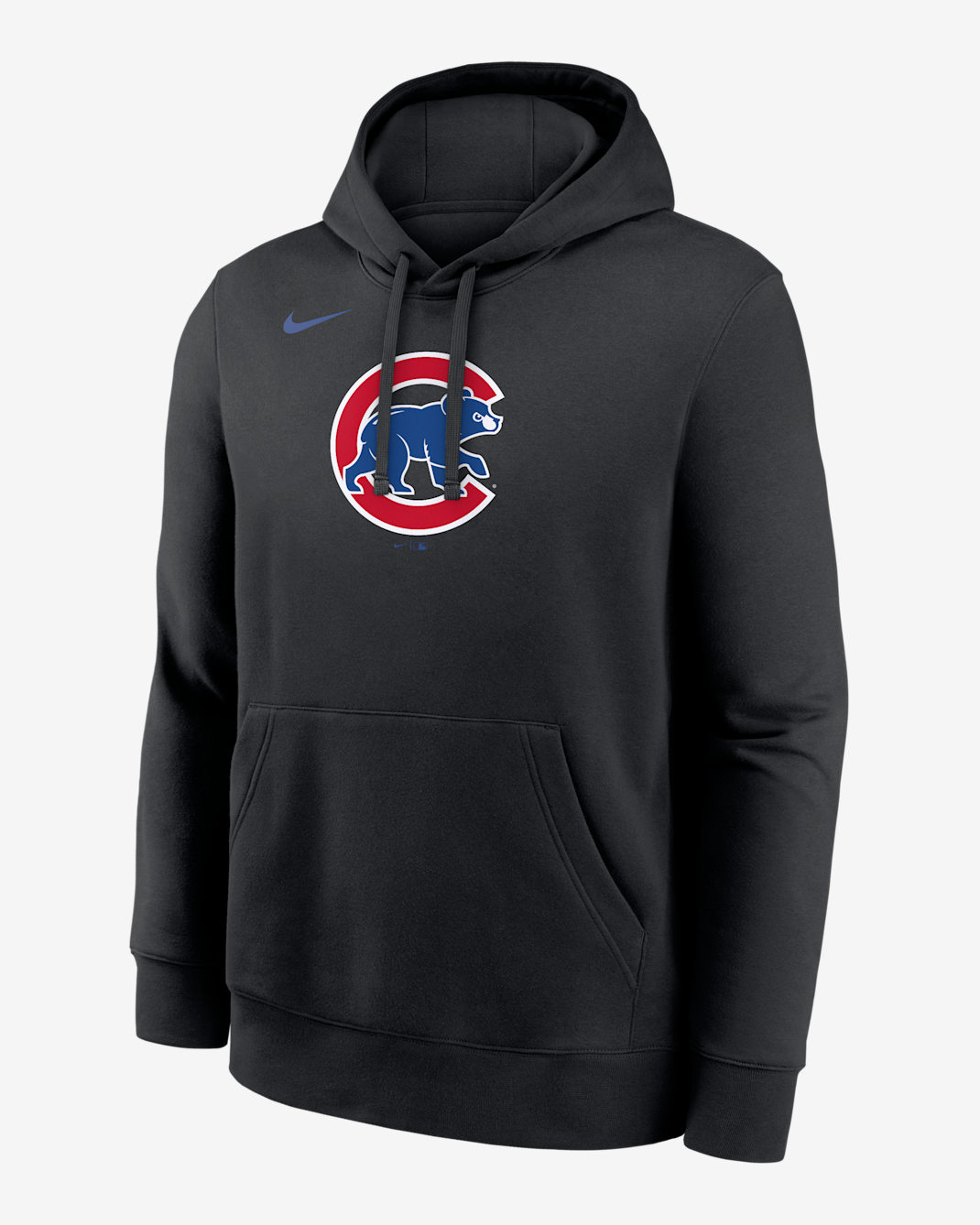 Sudadera con gorro sin cierre Nike de la MLB para hombre Chicago Cubs Club - Negro