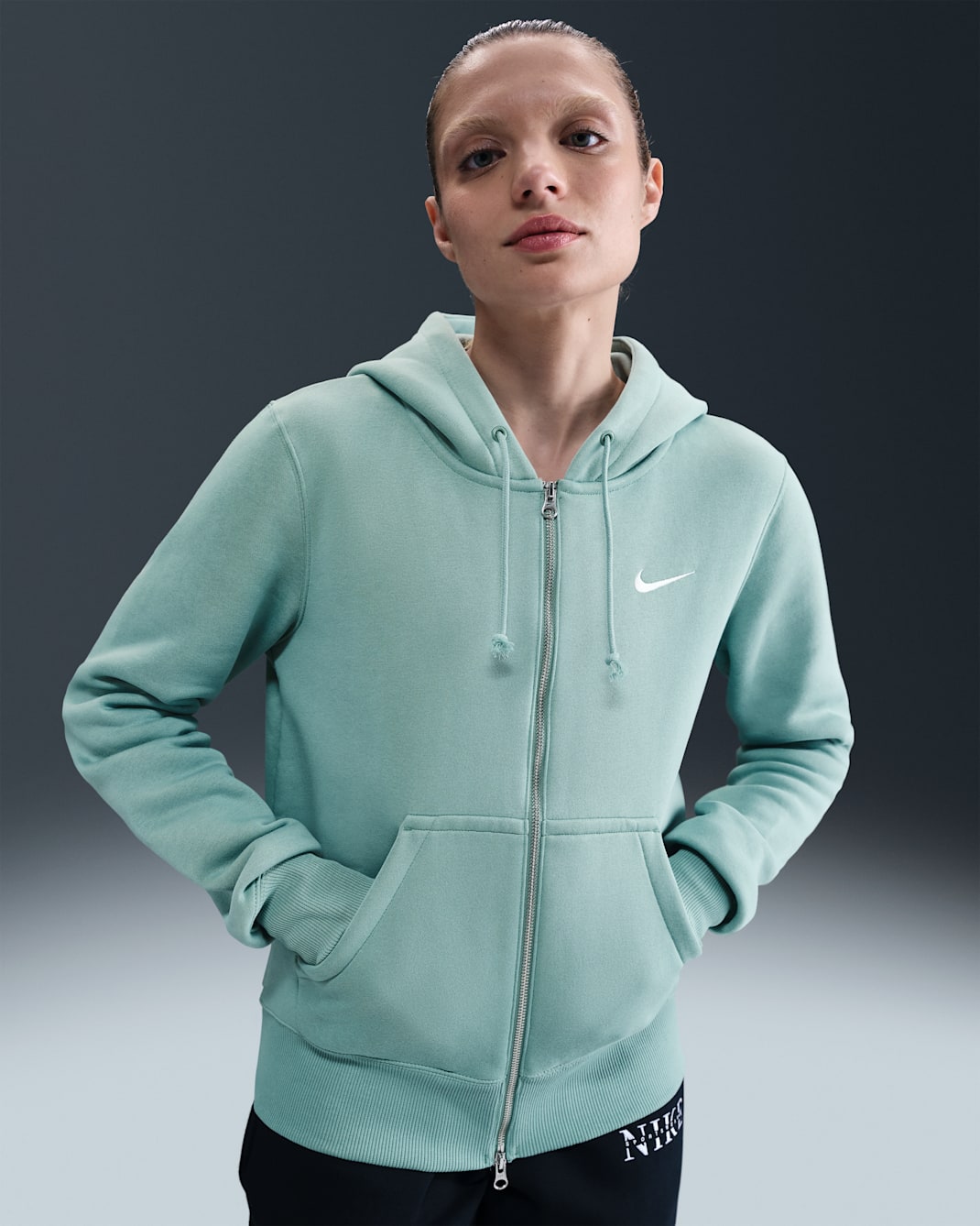 Nike Sportswear Phoenix Fleece Women's Full-Zip Hoodie - Cannon/Sail