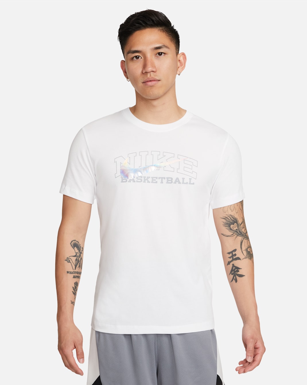 Nike Dri-FIT Swoosh 男款籃球 T 恤 - 白色