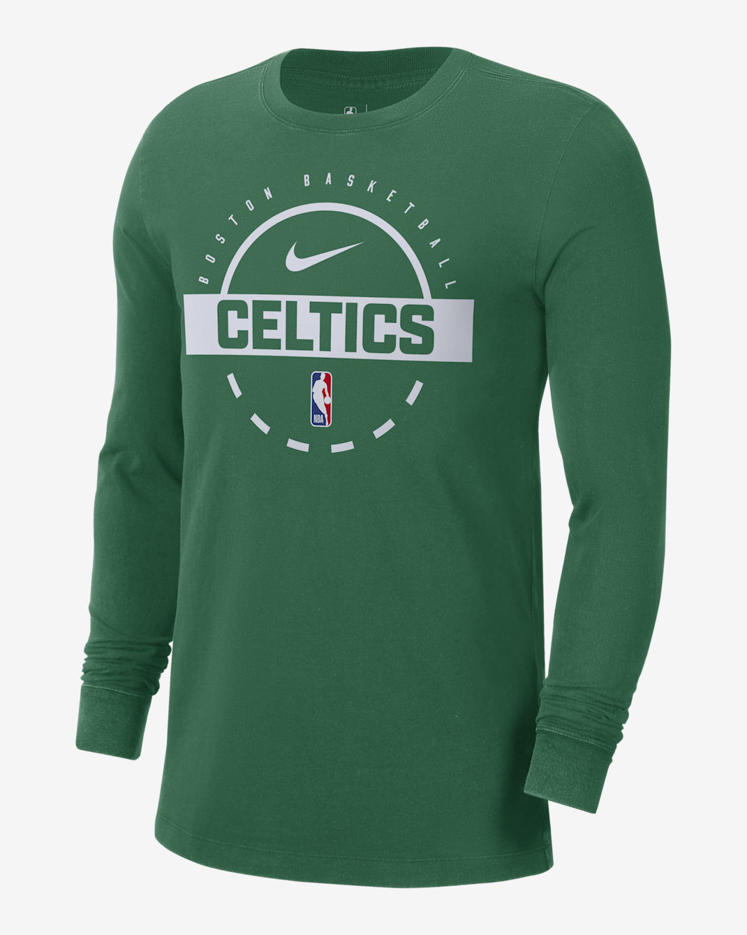 Boston Celtics Men's Nike NBA Practice Long-Sleeve T-Shirt - Clover