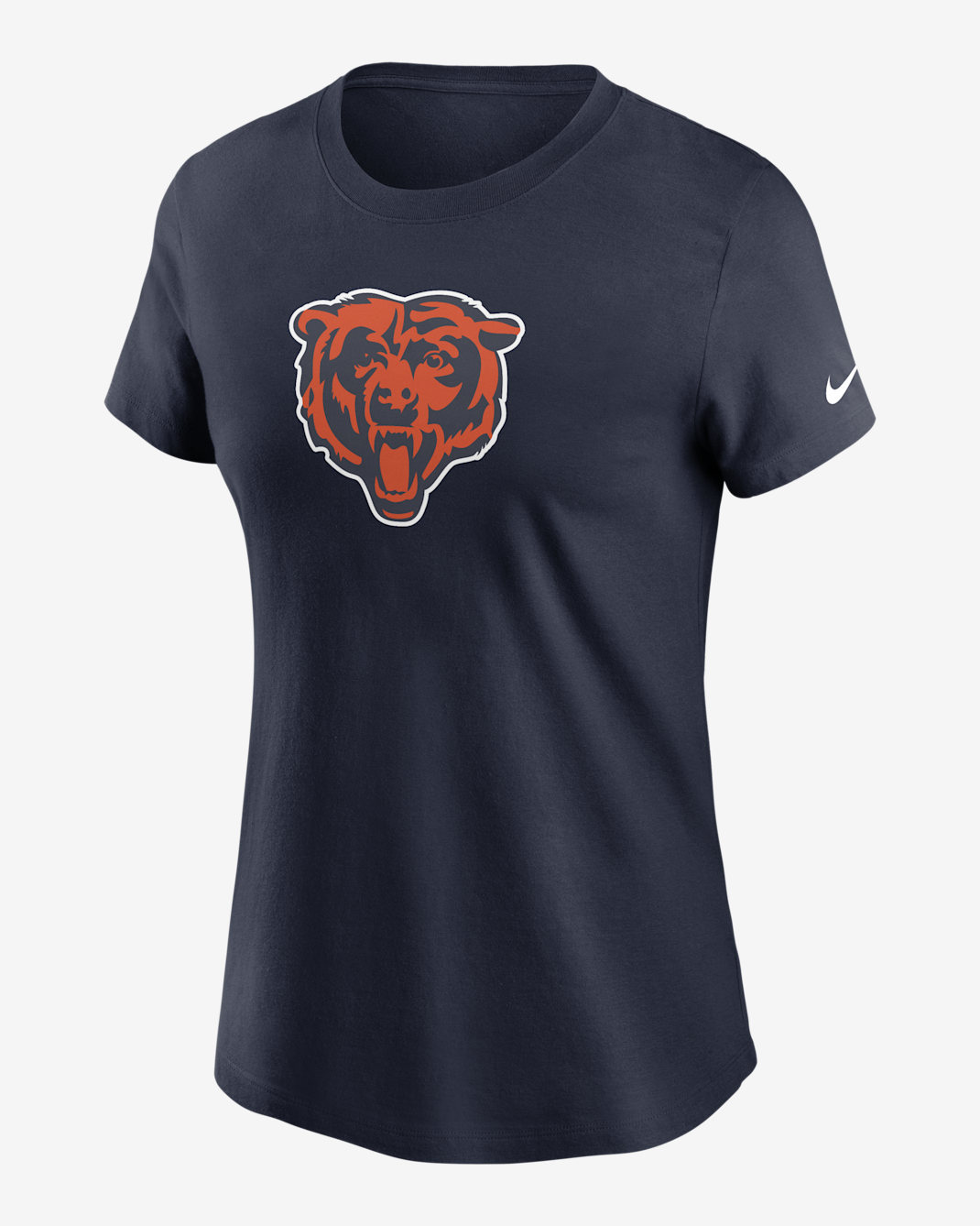Playera Nike de la NFL para mujer Chicago Bears Primary Logo - Azul marino