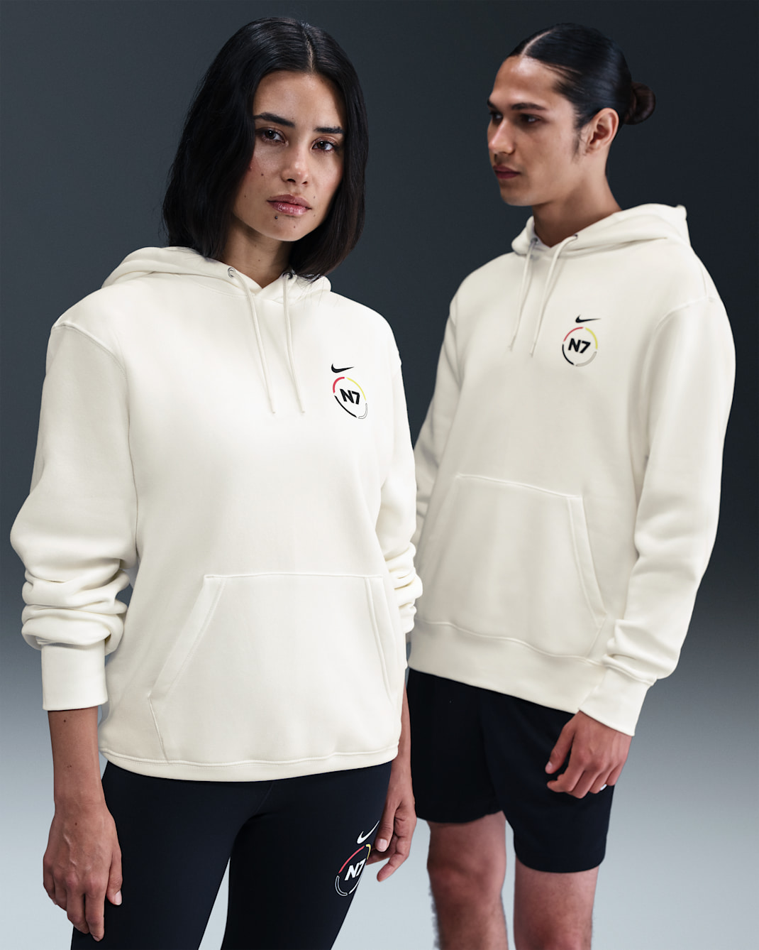 Nike Club N7 Pullover Hoodie - Sail/Black