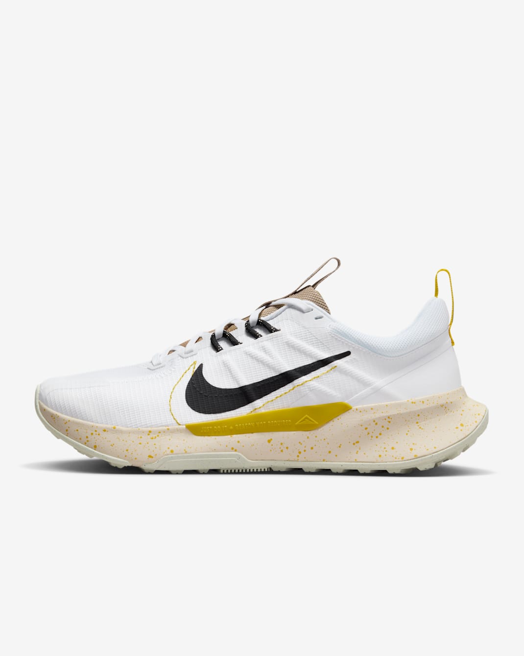 Nike Juniper Trail 2 Men's Trail Running Shoes - White/Vivid Sulfur/Khaki/Black