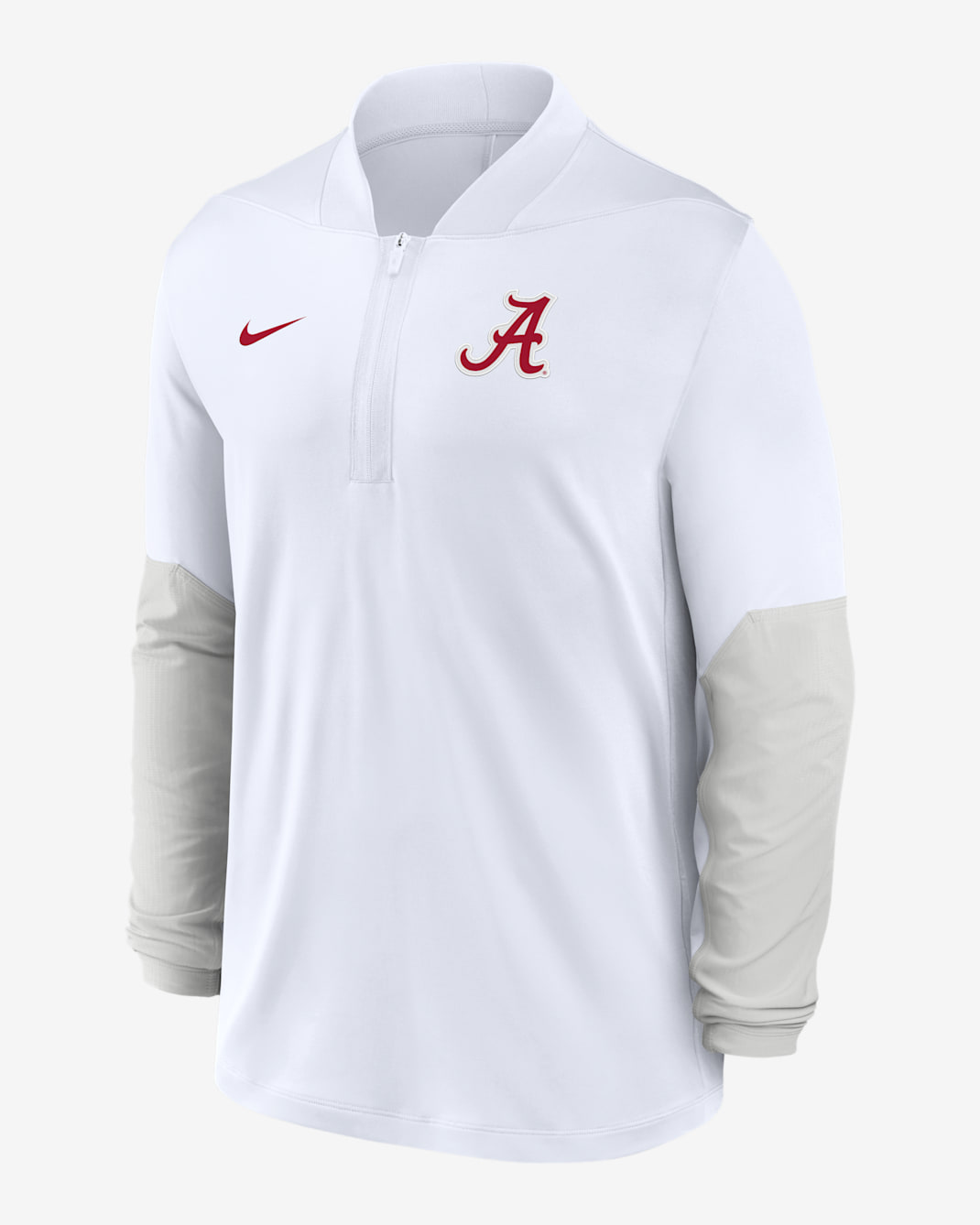 Alabama Men's Nike Dri-FIT College 1/2-Zip Top - White