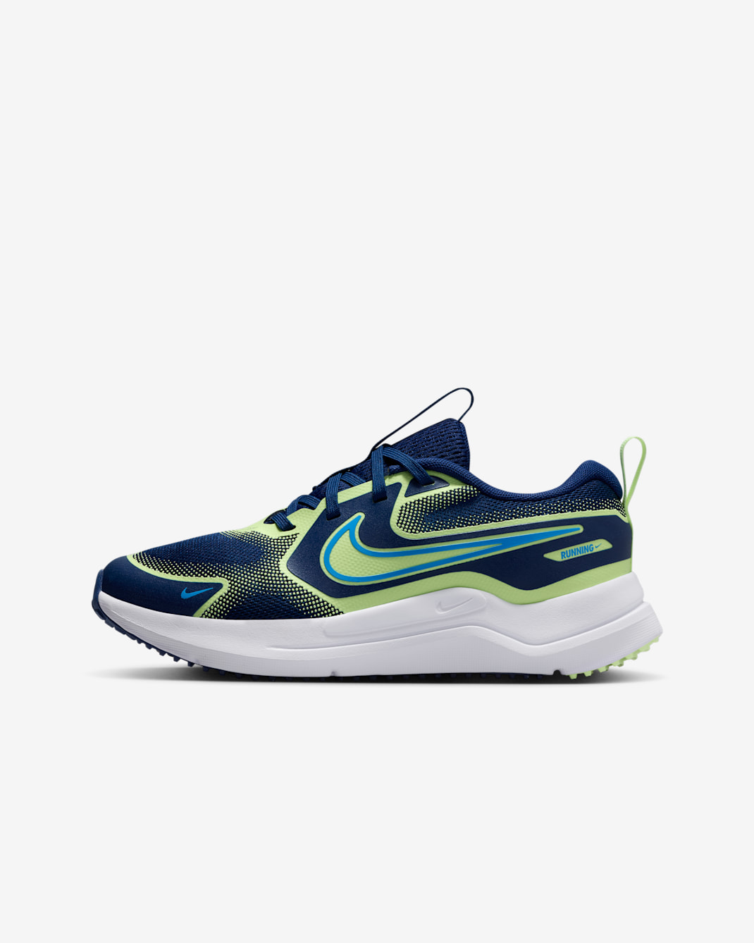 Nike Cosmic Runner Straßenlaufschuh (ältere Kinder) - Blue Void/Barely Volt/University Blue
