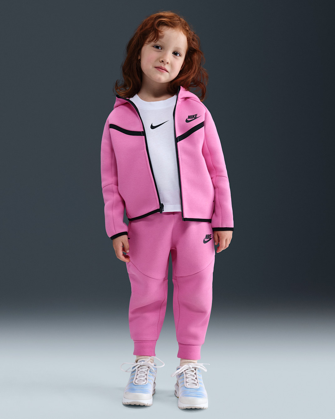 Nike Sportswear Toddler Tech Fleece 2-Piece Full-Zip Set - Playful Pink