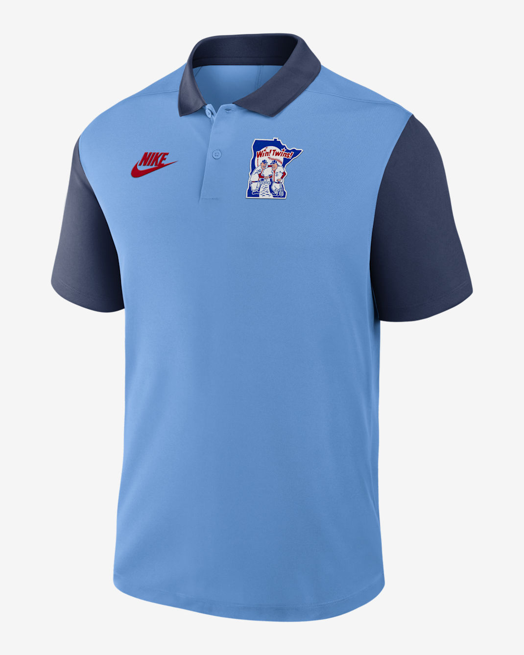 Polo Nike Dri-FIT de la MLB para hombre Minnesota Twins Cooperstown Victory - Azul