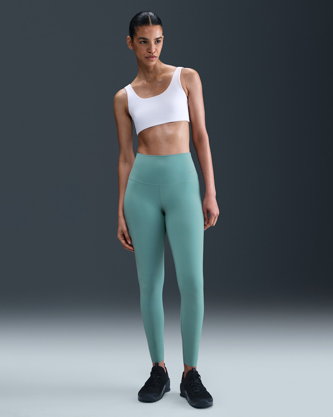 Nike Zenvy Women's High-Waisted 7/8 Leggings - Cannon/Black