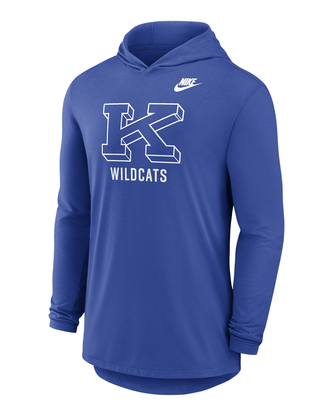 Playera de manga larga universitaria Nike Dri-FIT con gorro para hombre Kentucky Legacy - Royal