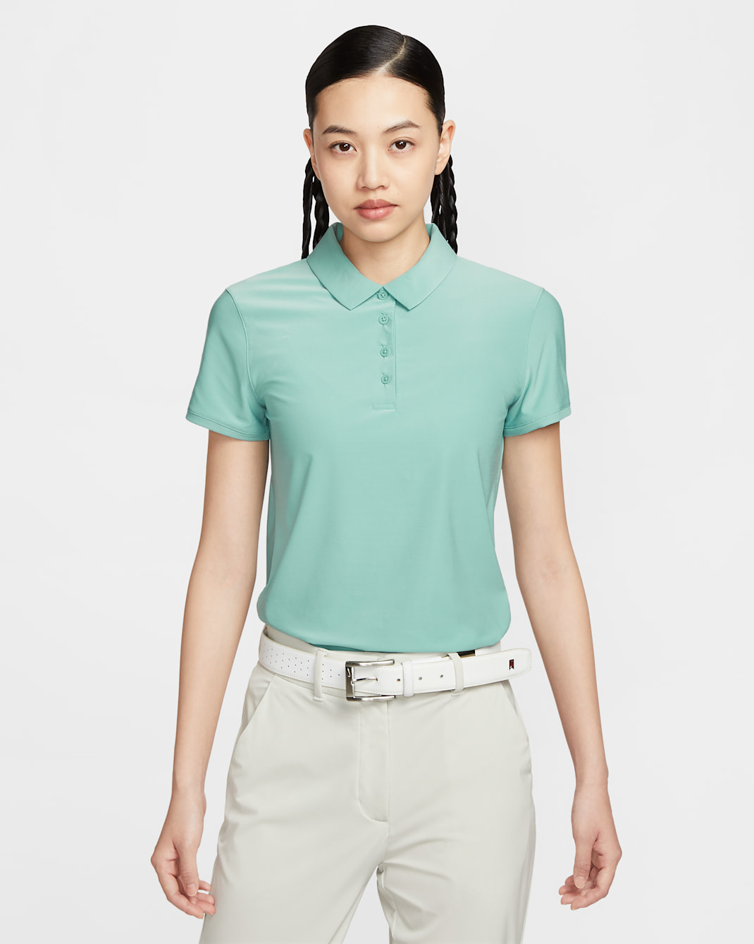 Nike Victory Women's Dri-FIT Short-Sleeve Golf Polo - Cannon/White