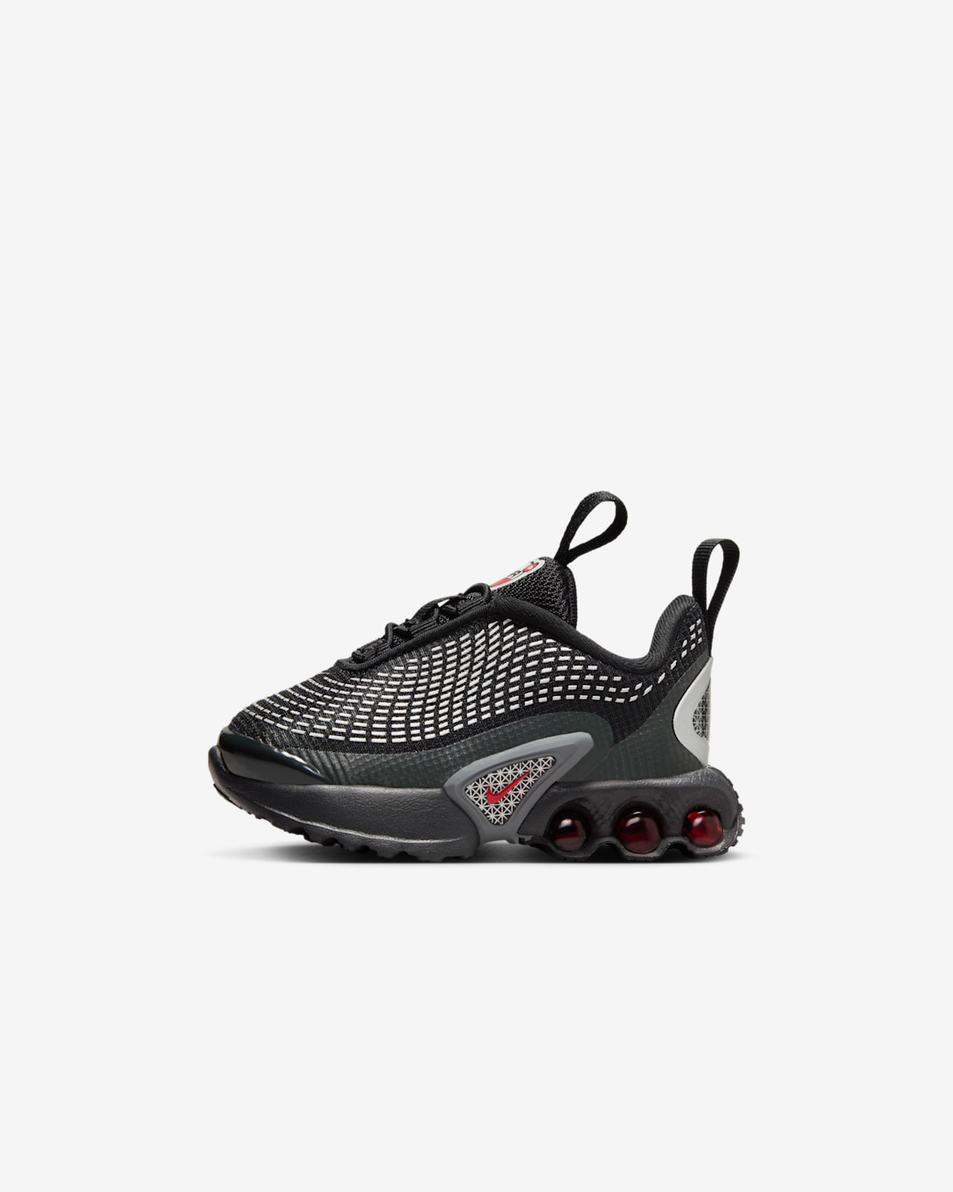 Nike Air Max Dn Baby/Toddler Shoes - Black/Black/Metallic Silver/University Red