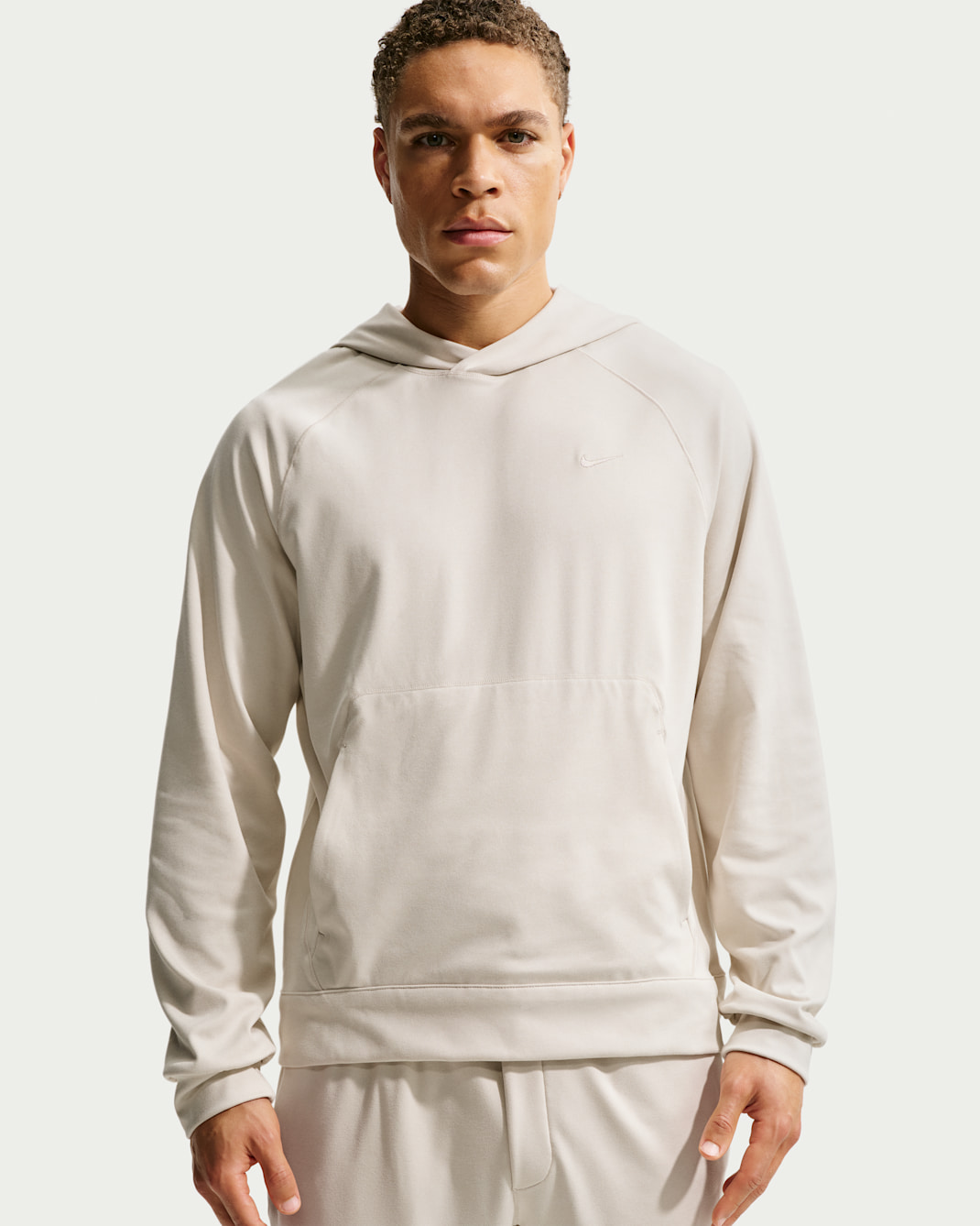 Nike Primary NanoKnit Men's Dri-FIT UV Protection Pullover Performance Hoodie - Light Orewood Brown/Sail/Heather/Light Orewood Brown