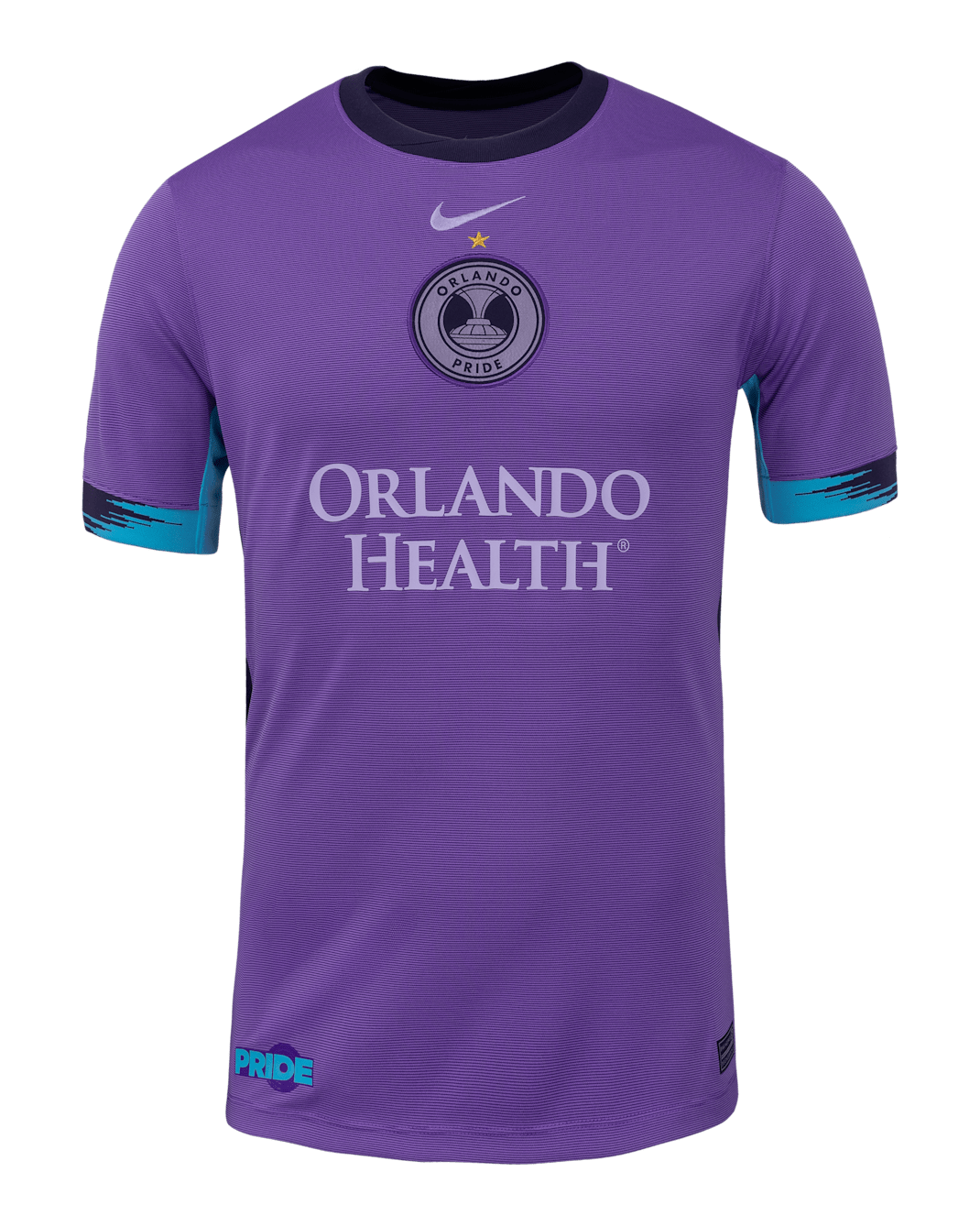 Jersey Nike Dri-FIT de la NWSL tipo réplica para hombre Barbra Banda Orlando Pride visitante Stadium - Uva acción/Morado campo
