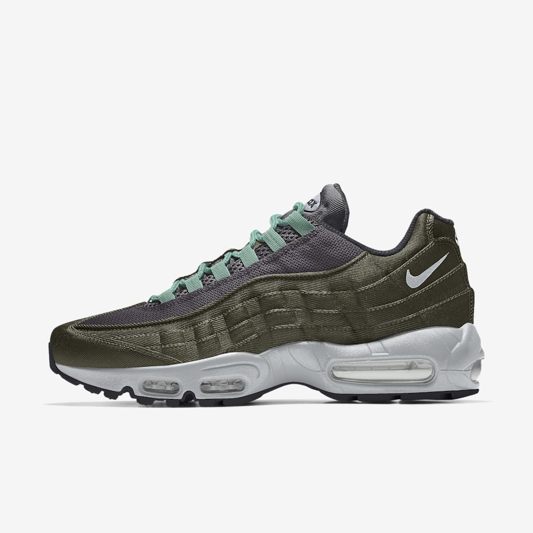 Męskie personalizowane buty Nike Air Max 95 By You - Wielokolorowe/Wielokolorowe/Wielokolorowe/Wielokolorowe