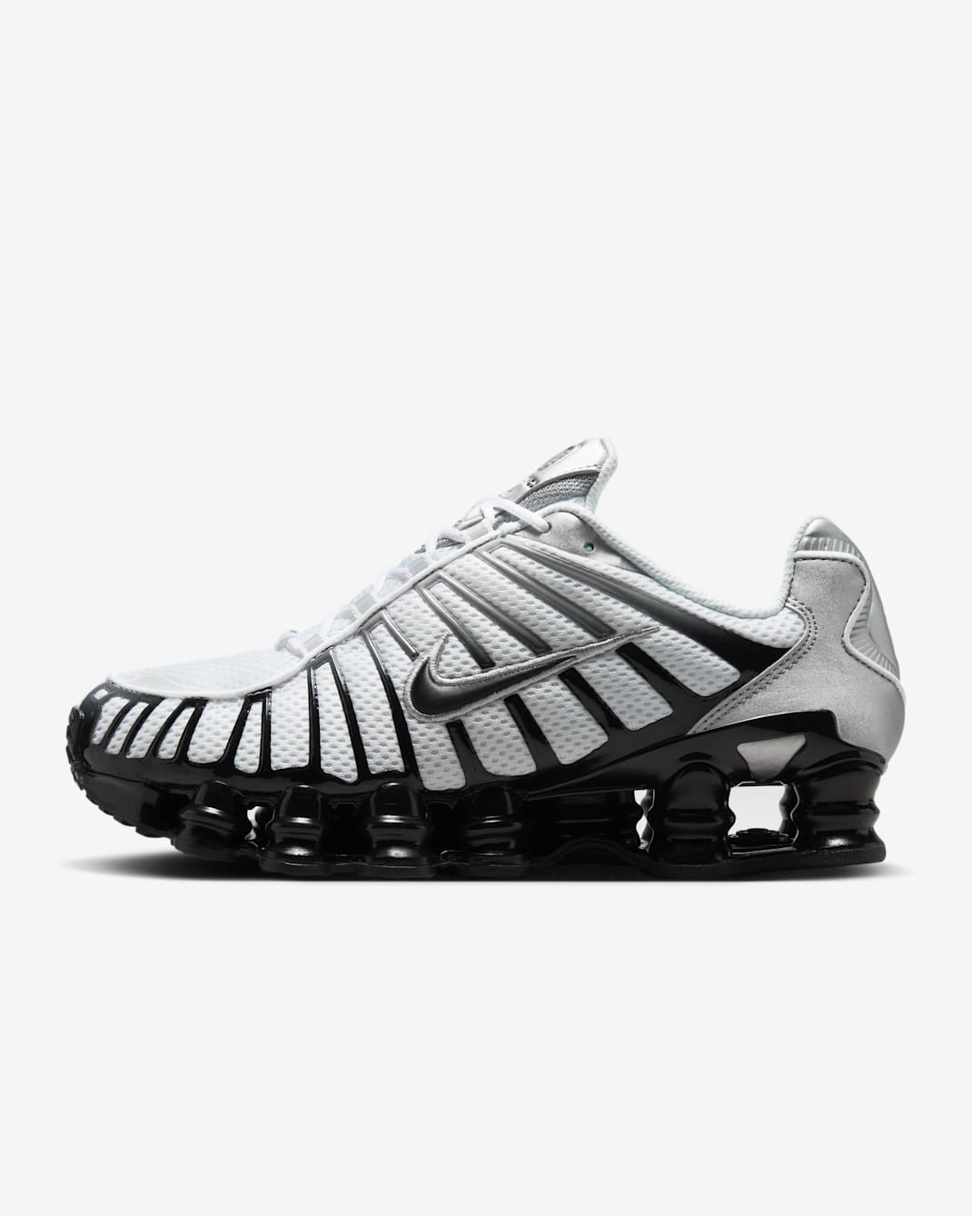 Nike Shox TL Shoes - Metallic Silver/White/Wolf Grey/Black