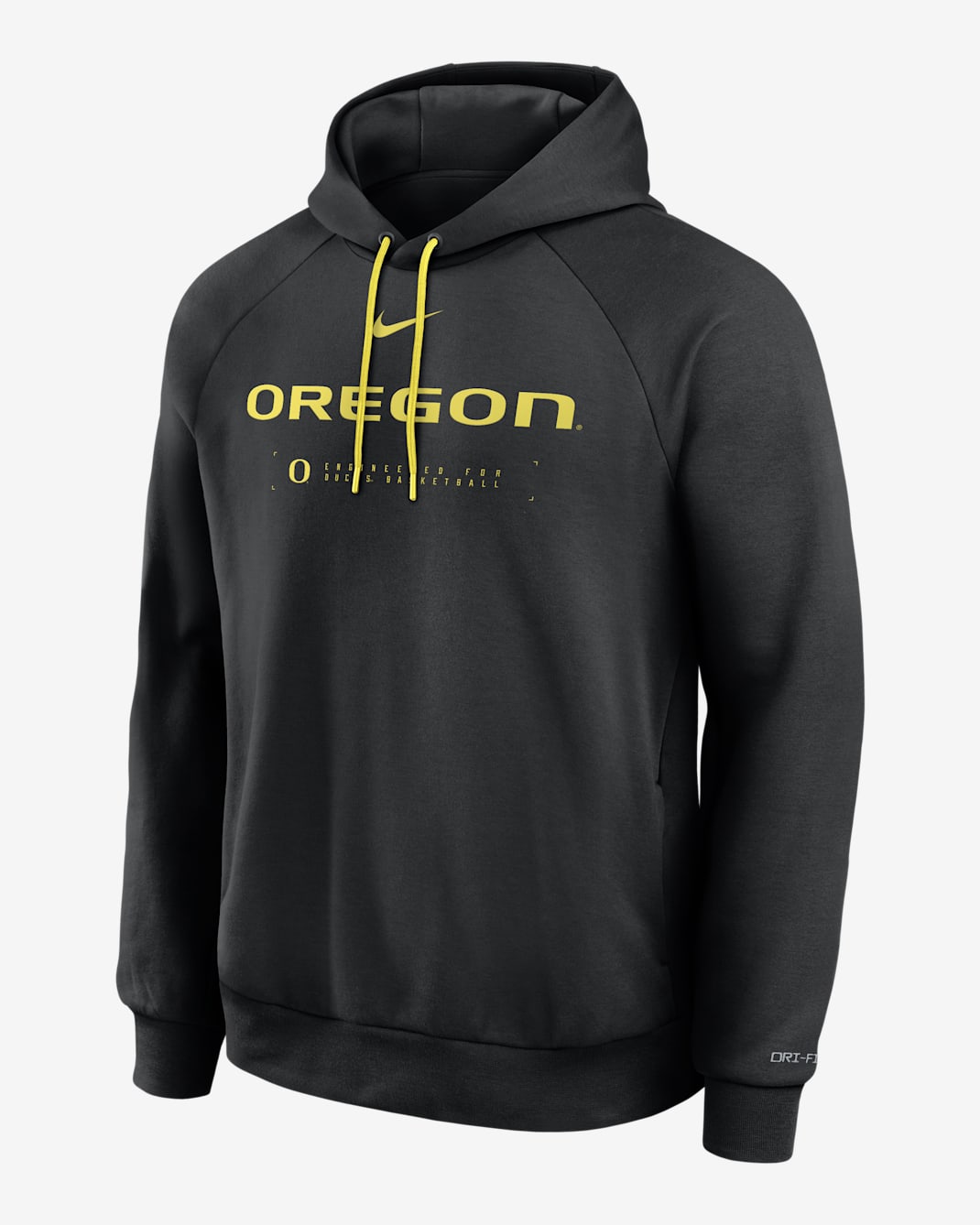 Oregon Courtside Basketball Practice Men's Nike Dri-FIT Pullover Hoodie - Black