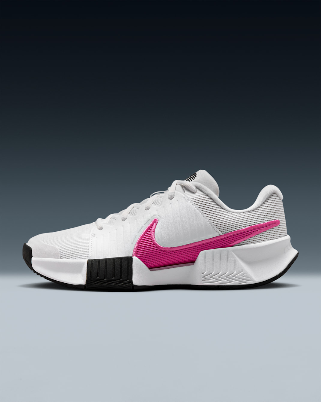 Nike GP Challenge Pro Women's Hard Court Tennis Shoes - White/Black/Playful Pink