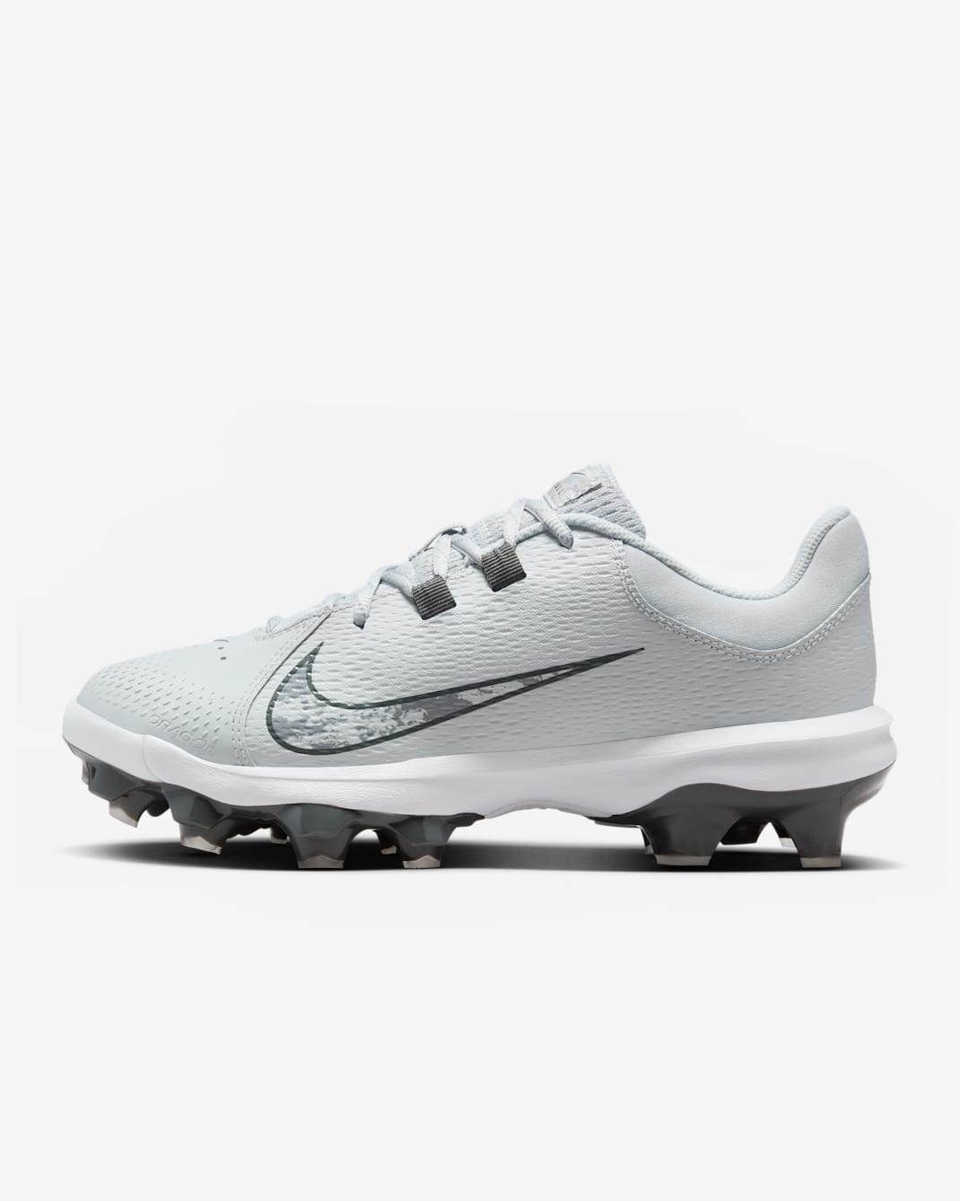 Nike Hyperdiamond 4 Pro MCS Women's Softball Cleats - Pure Platinum/Iron Grey/White/Wolf Grey