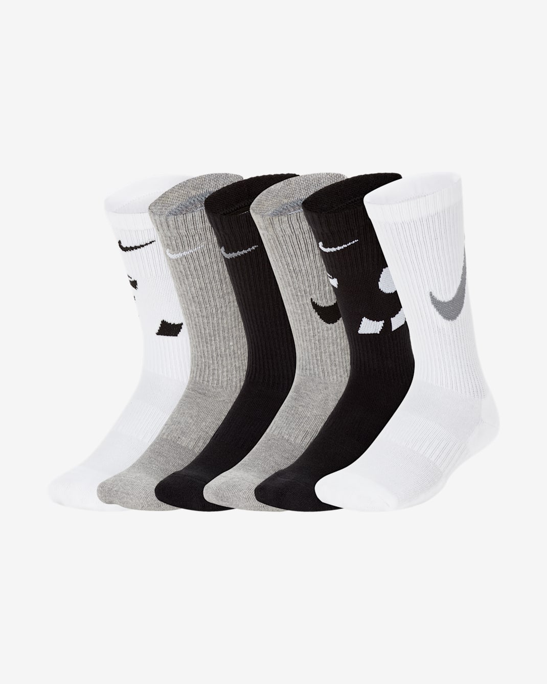 Calcetines largos con amortiguación para niños Nike Everyday (6 pares) - Multicolor