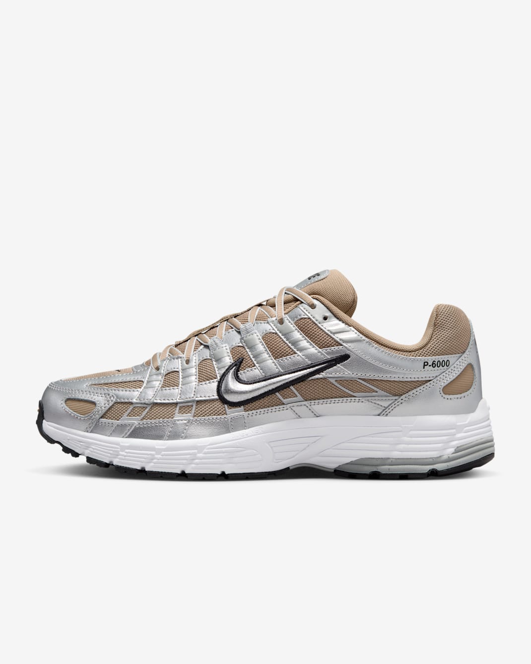 Nike P-6000 Men's Shoes - Khaki/Metallic Platinum/Pure Platinum/Metallic Silver