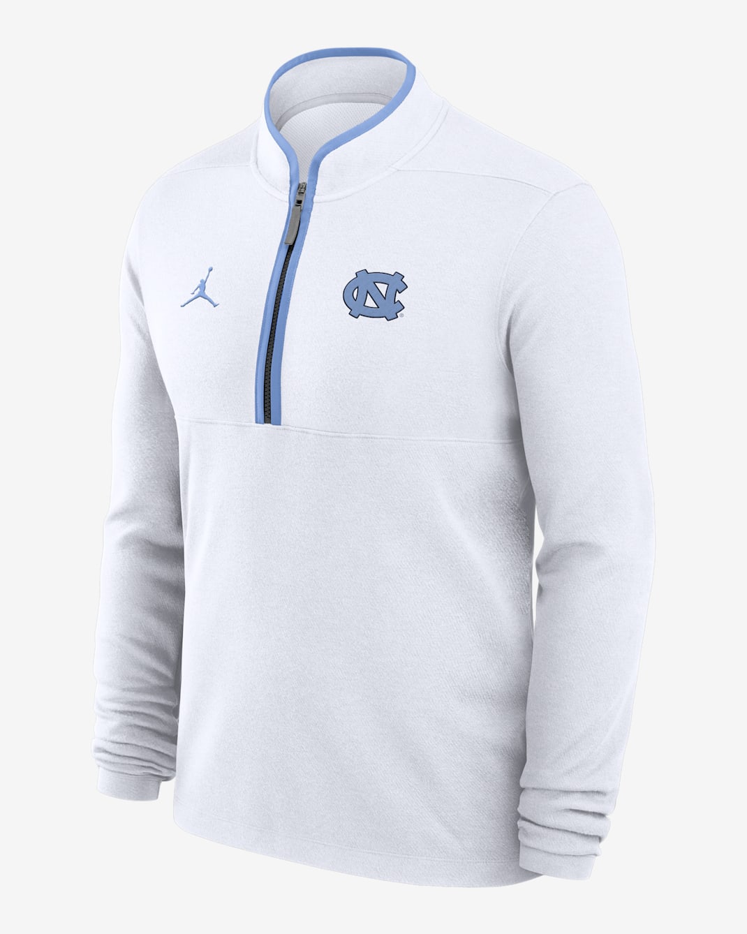 North Carolina Victory Men's Jordan Brand Dri-FIT College 1/2-Zip Long-Sleeve Top - White