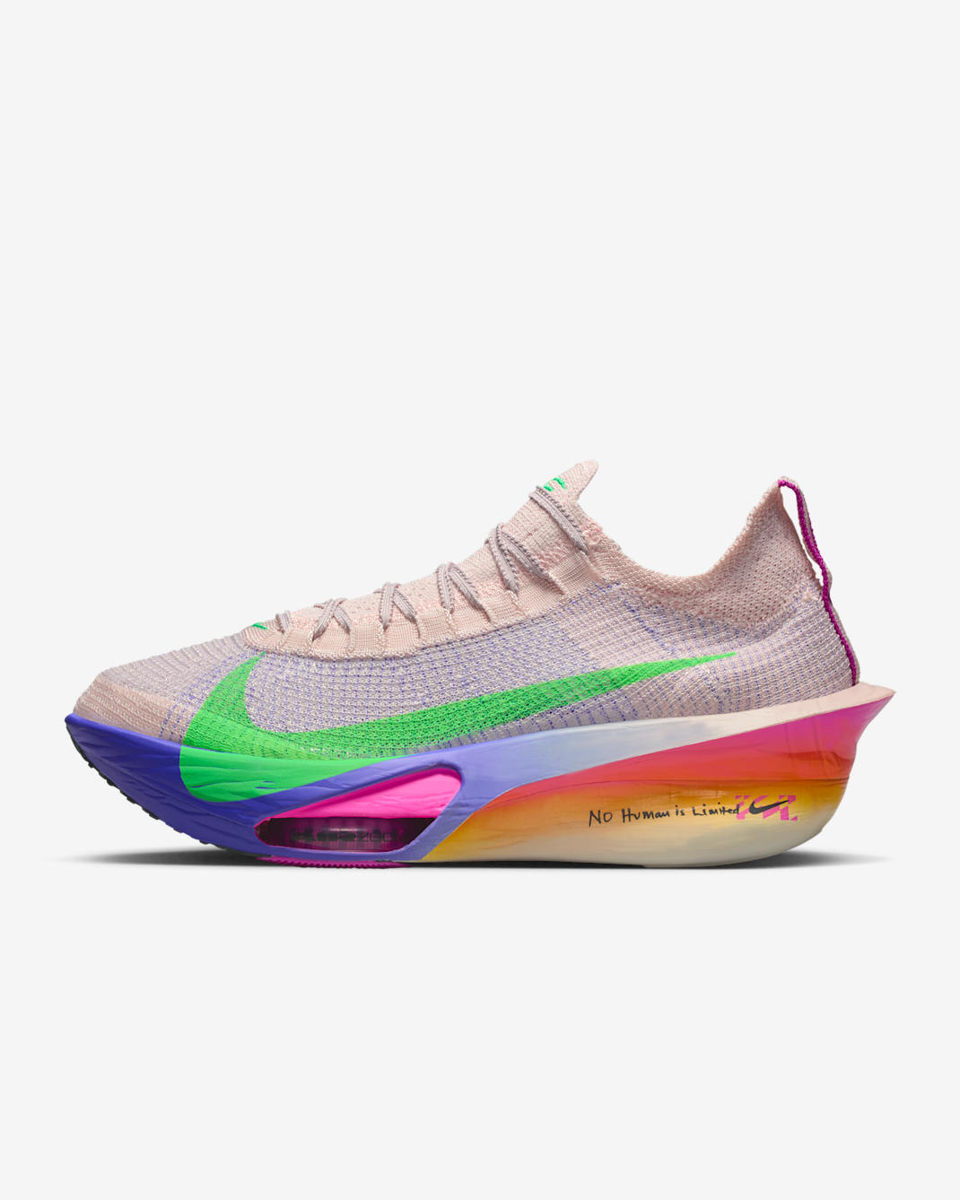 Nike Alphafly 3 "Eliud Kipchoge" Men's Road Racing Shoes - Silt Red/Bright Ceramic/Fire Pink/Green Shock