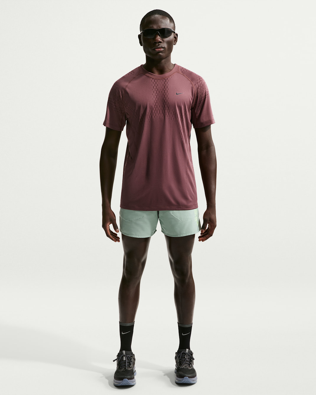 Nike Stride Men's Dri-FIT 5" Brief-Lined Running Shorts - Steam/Barely Volt