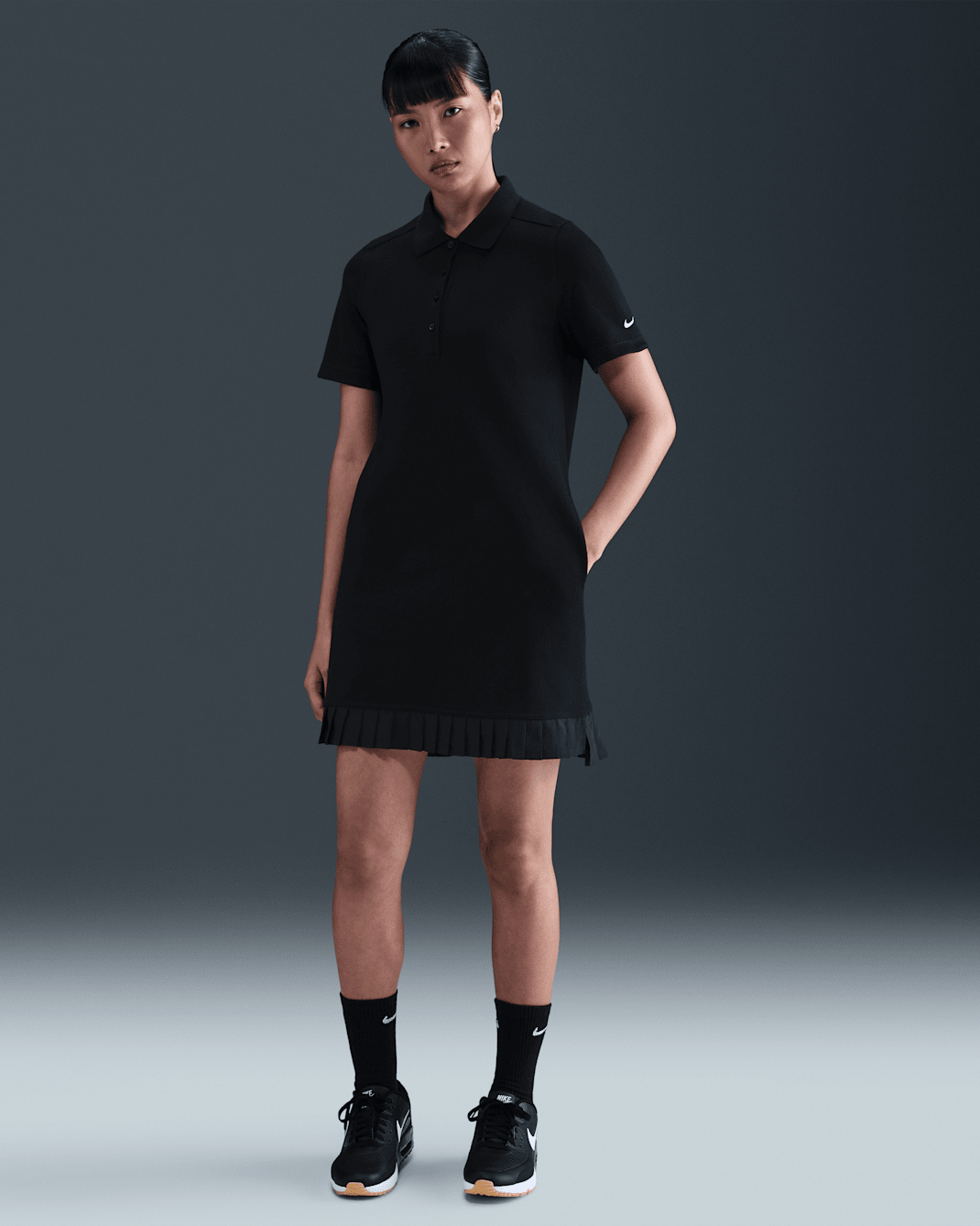 Nike Women's Golf Polo Dress - Black/Sail