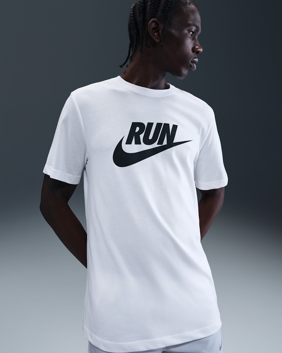 Nike Camiseta de running Dri-FIT - Hombre - Blanco