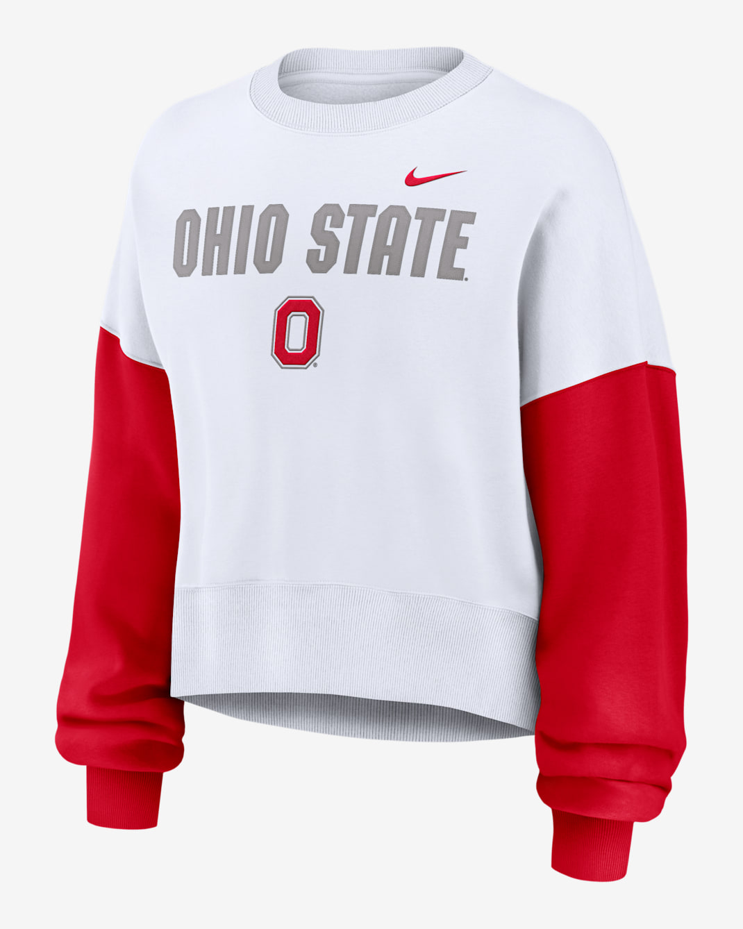 Ohio State Buckeyes Primetime Women's Nike College Pullover Crew - White