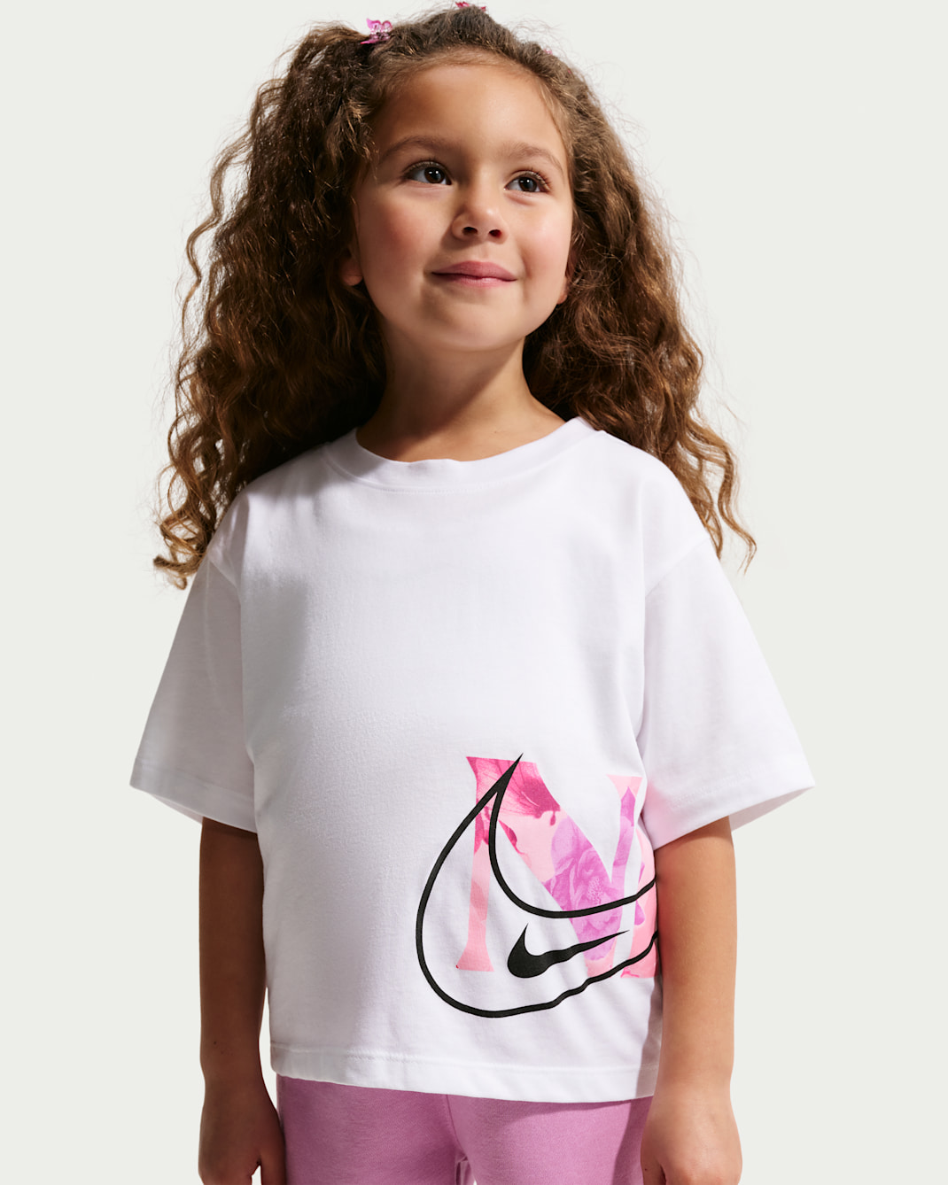 Nike Move With Nature Little Kids' Boxy T-Shirt - White