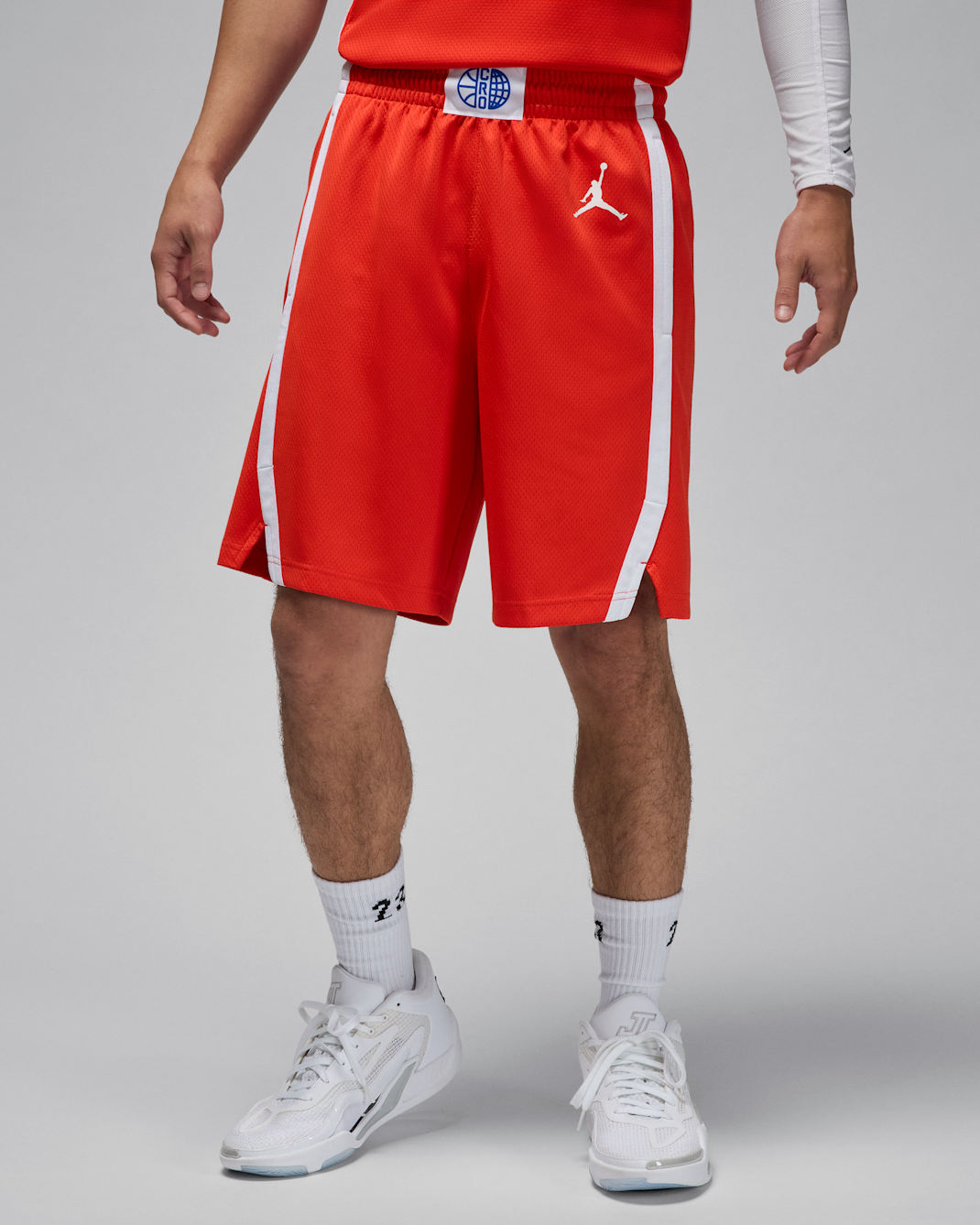 Kroatien Limited Road Nike Basketballshorts (Herren) - Chile Red/Weiß