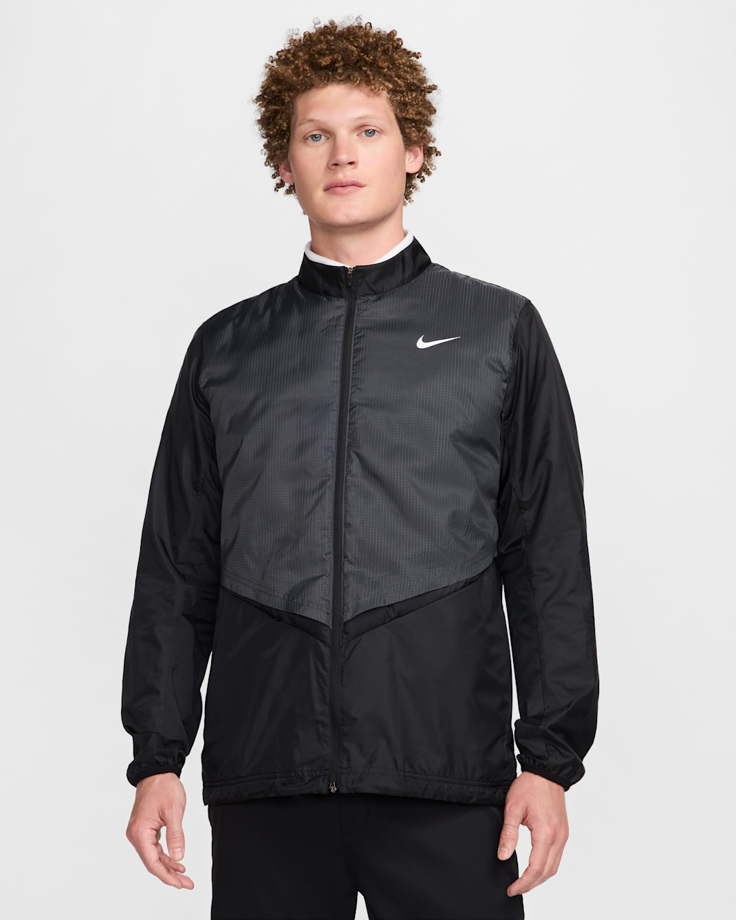 Nike Men's Therma-FIT Repel Full-Zip Golf Jacket - Black/Anthracite/White