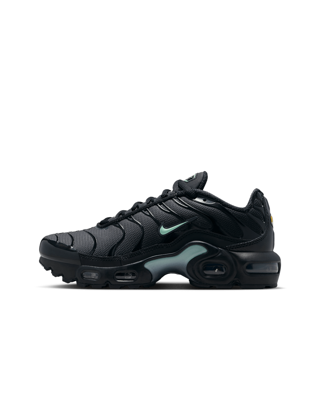 Nike Air Max Plus Genç Çocuk Ayakkabısı - Siyah/Dark Smoke Grey/Mint Foam