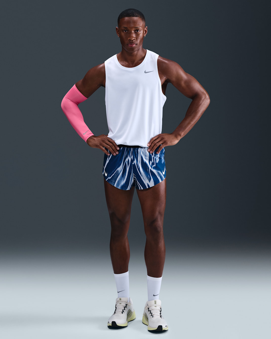 Nike AeroSwift Men's Dri-FIT ADV 5cm (approx.) Running Shorts - Coastal Blue/White