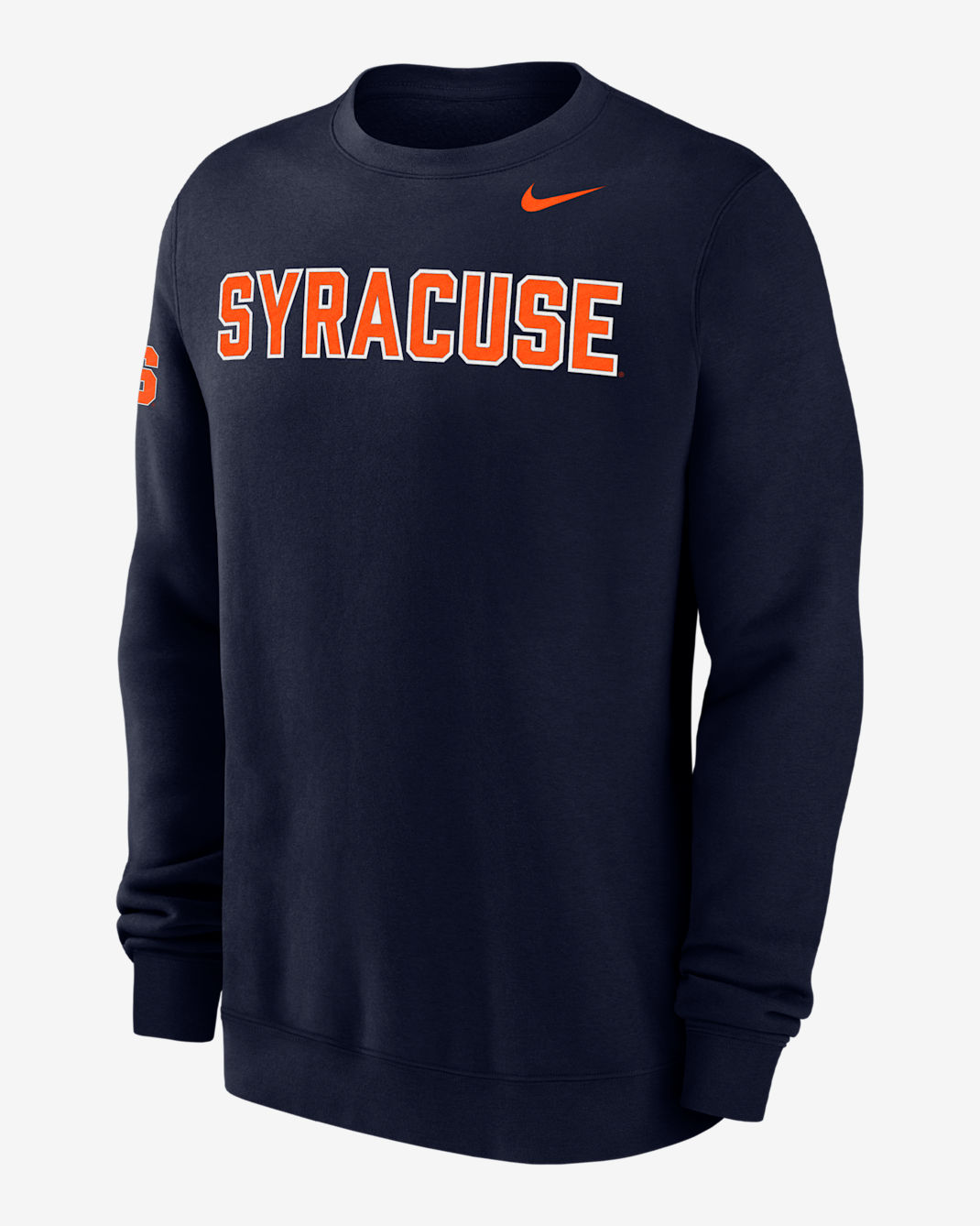 Syracuse Club Fleece Men's Nike College Crew-Neck Sweatshirt - College Navy