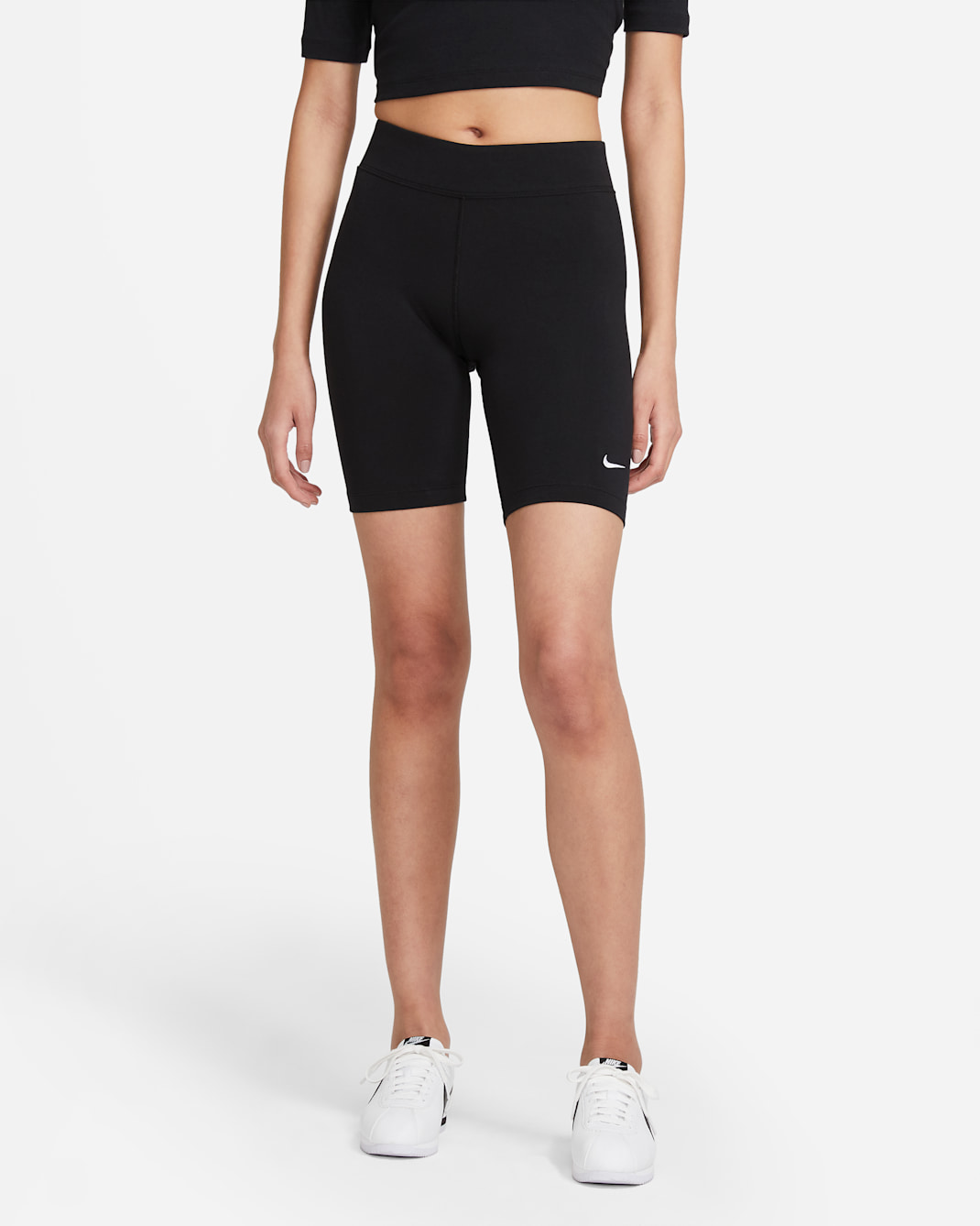 Nike Sportswear Essential Women's Bike Shorts - Black/White