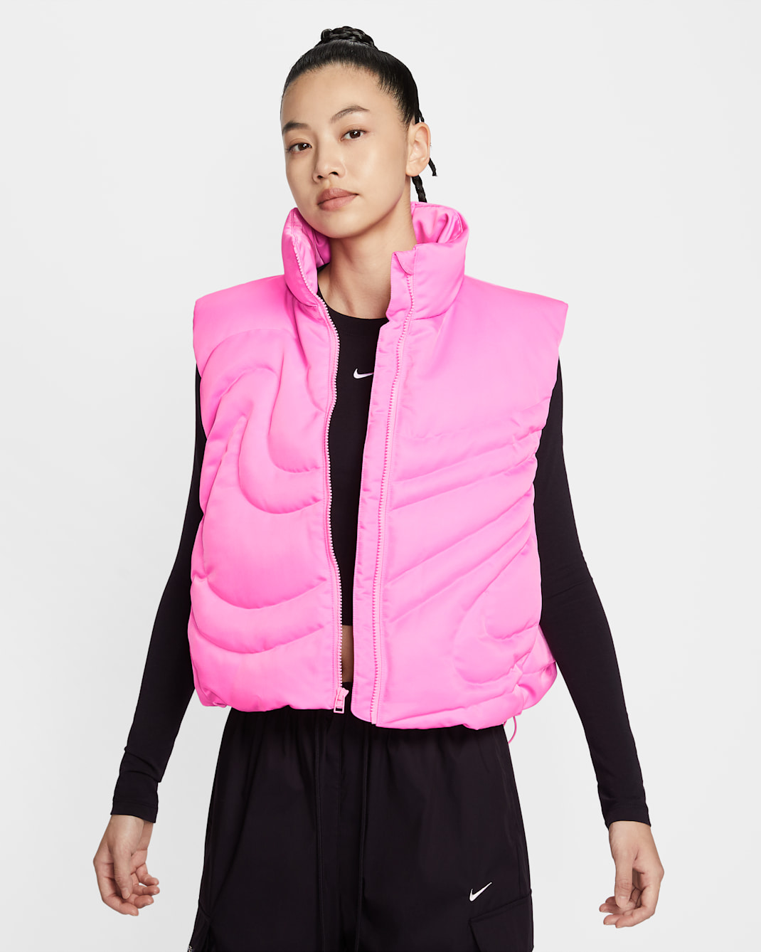 Nike Sportswear Swoosh Series Women's Oversized Down Vest - Pink Spell/Pink Spell