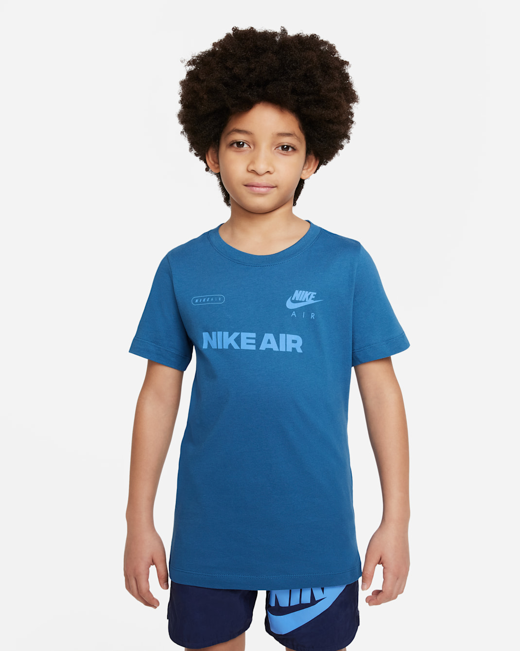 Nike Air Older Kids' (Boys') T-Shirt - Dark Marina Blue/University Blue