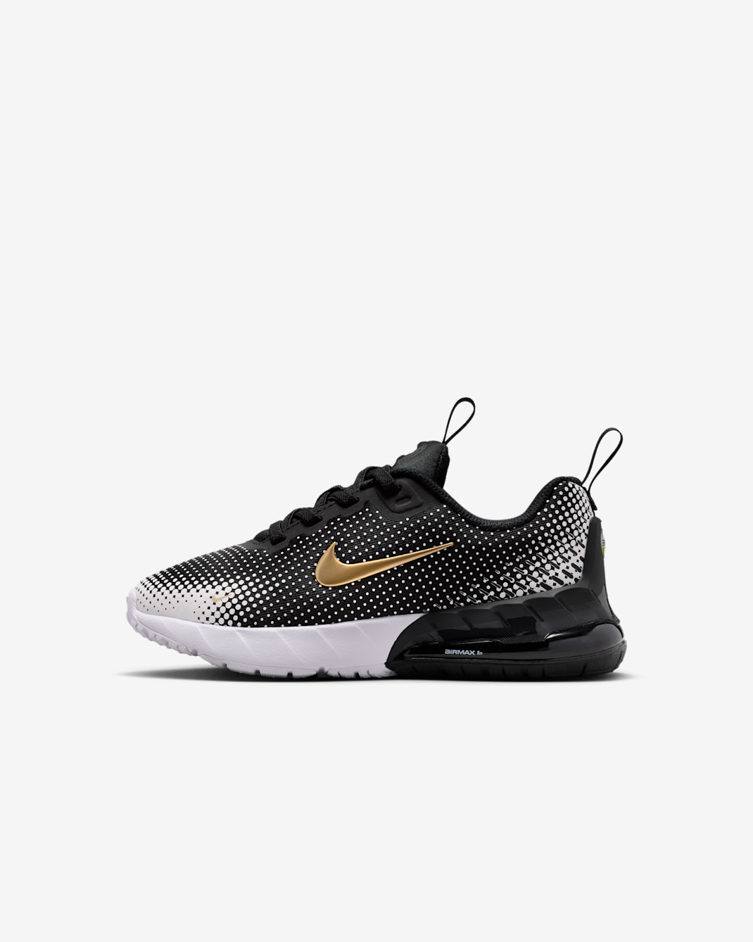 Tenis para niño de preescolar Nike Air Max Phoenix - Negro/Blanco/Oro metalizado