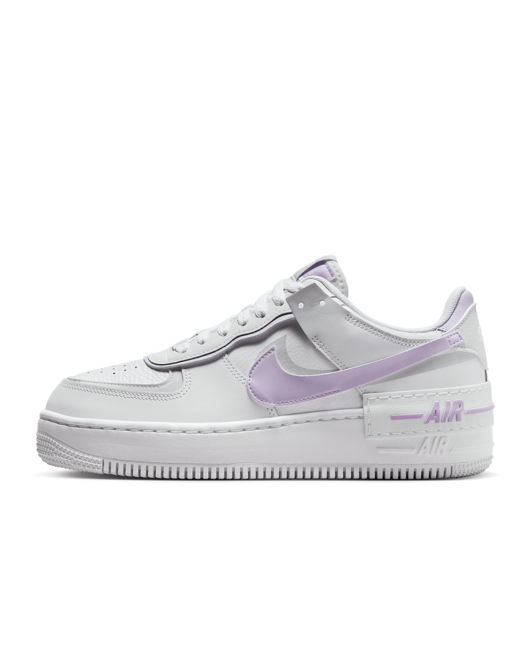 รองเท้าผู้หญิง Nike Air Force 1 Shadow - ขาว/Photon Dust/ขาว/Lilac Bloom