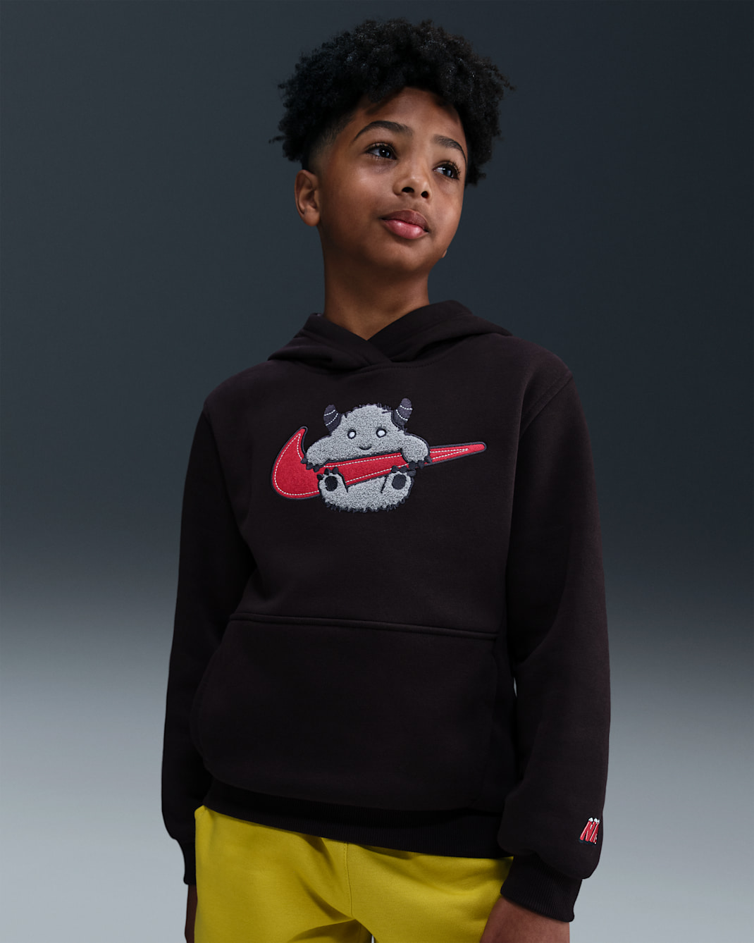 Nike Sportswear Club Fleece Big Kids' Pullover Hoodie - Burgundy Ash